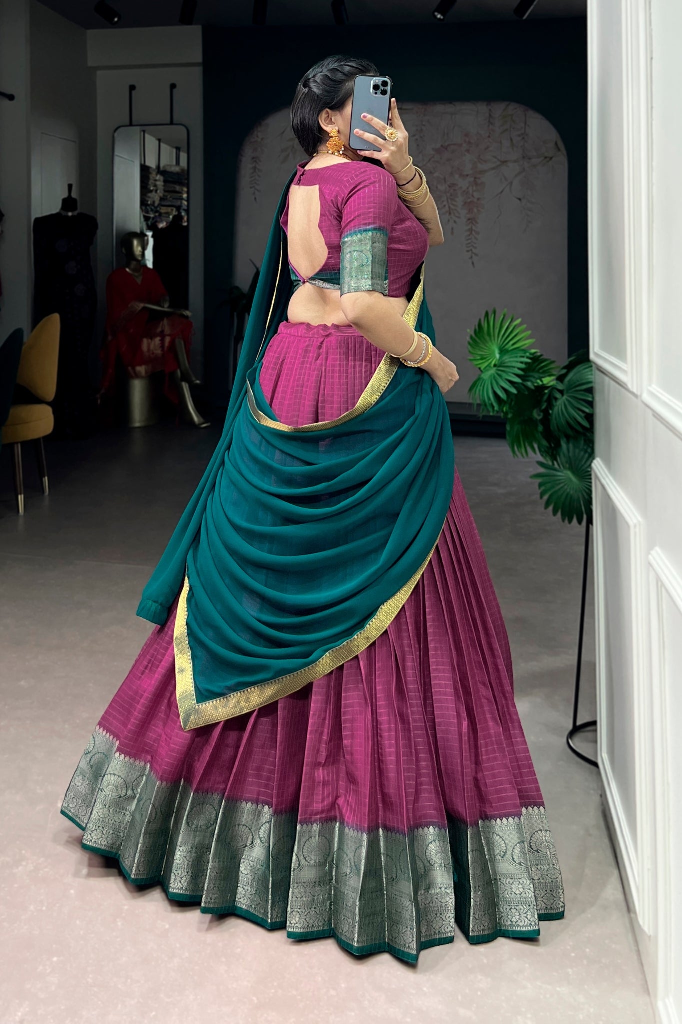 Premium Zari Weaving Work Lehenga Choli