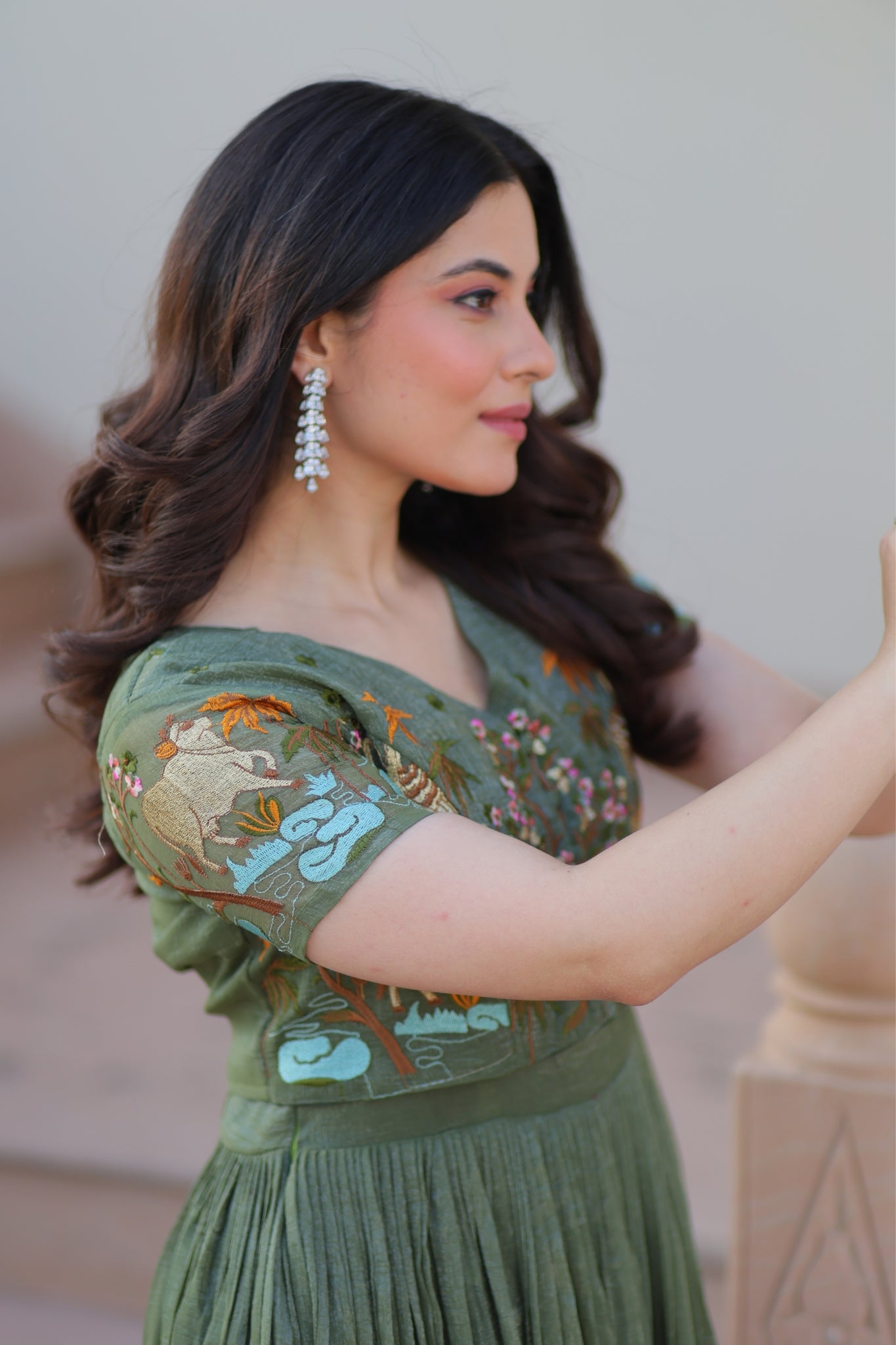 Beautiful Embroidered Designer Crafted Women Gown