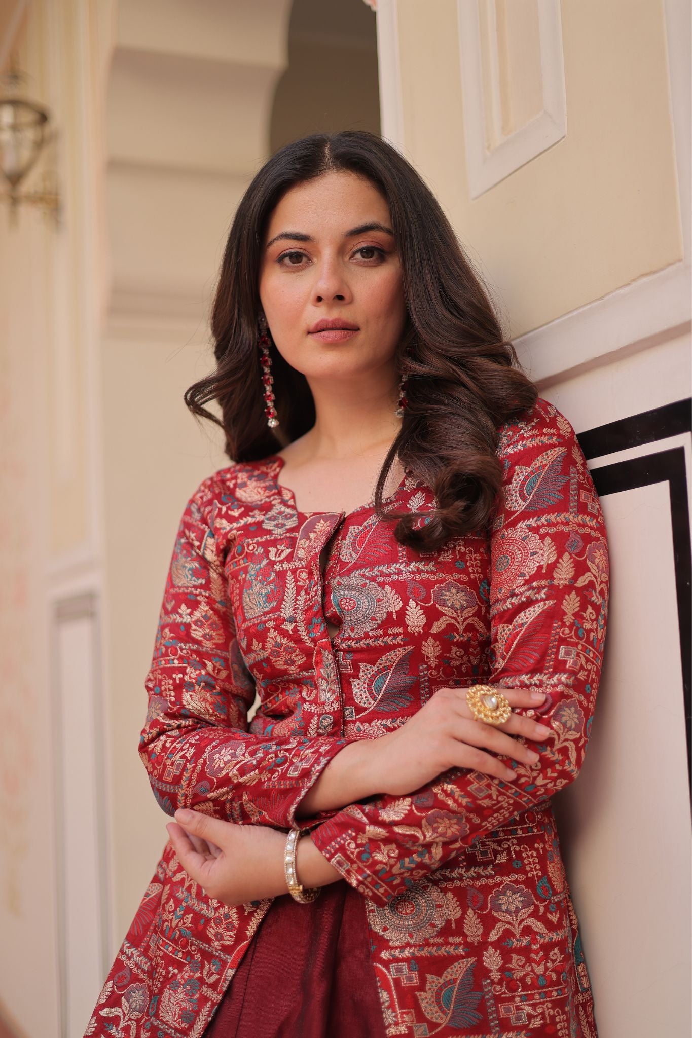 Pure Simmer Festive Jacquard Designer Readymade Lehenga Choli