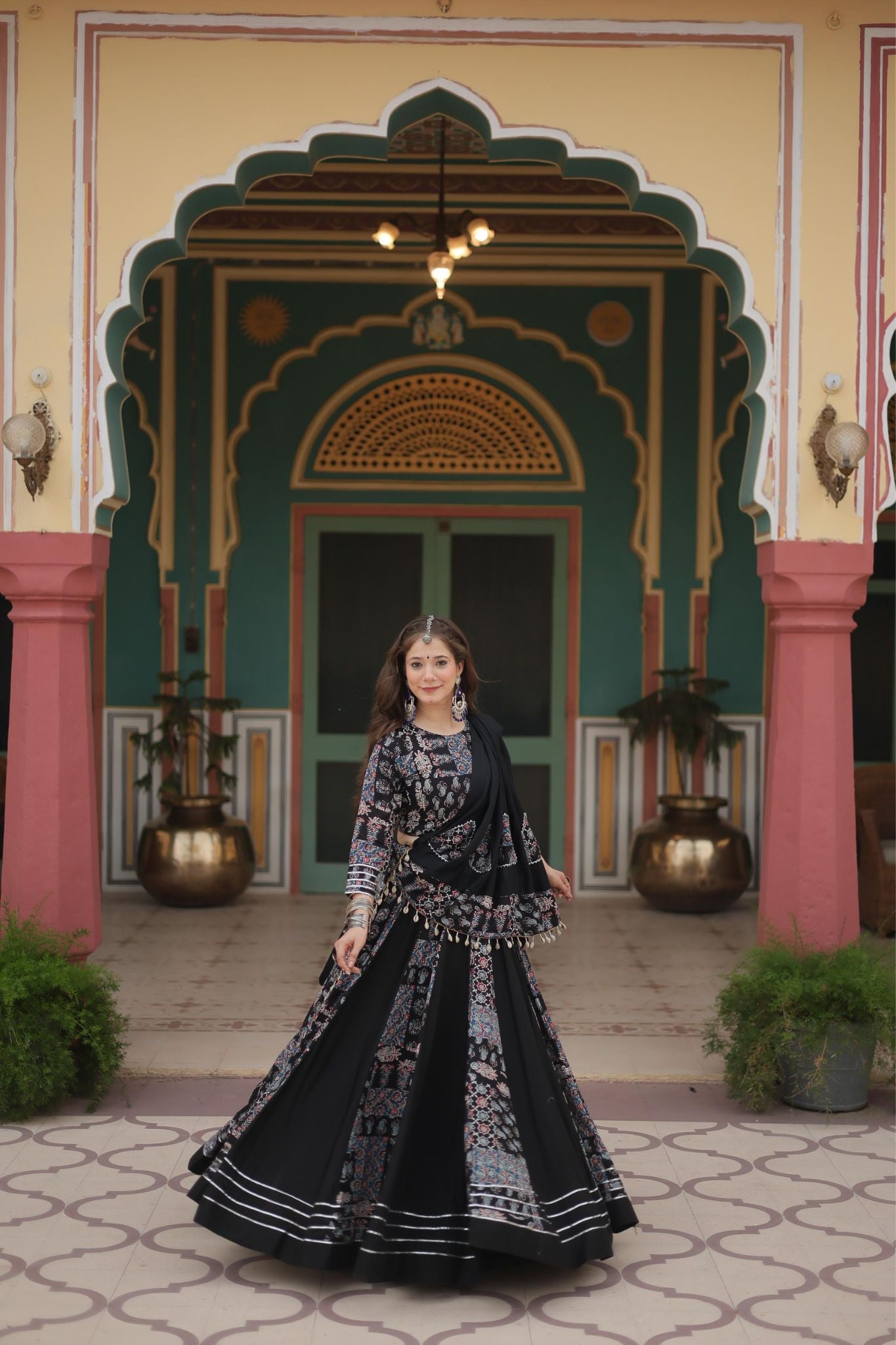 Printed Readymade Rayon Designer Navratri Lehenga Choli
