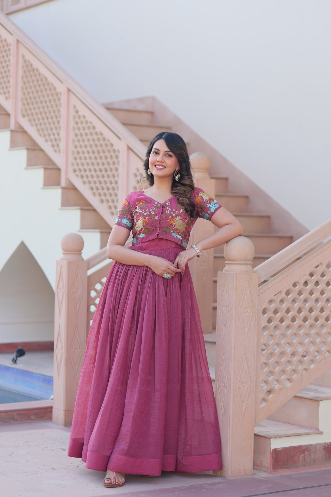 Beautiful Embroidered Designer Crafted Women Gown