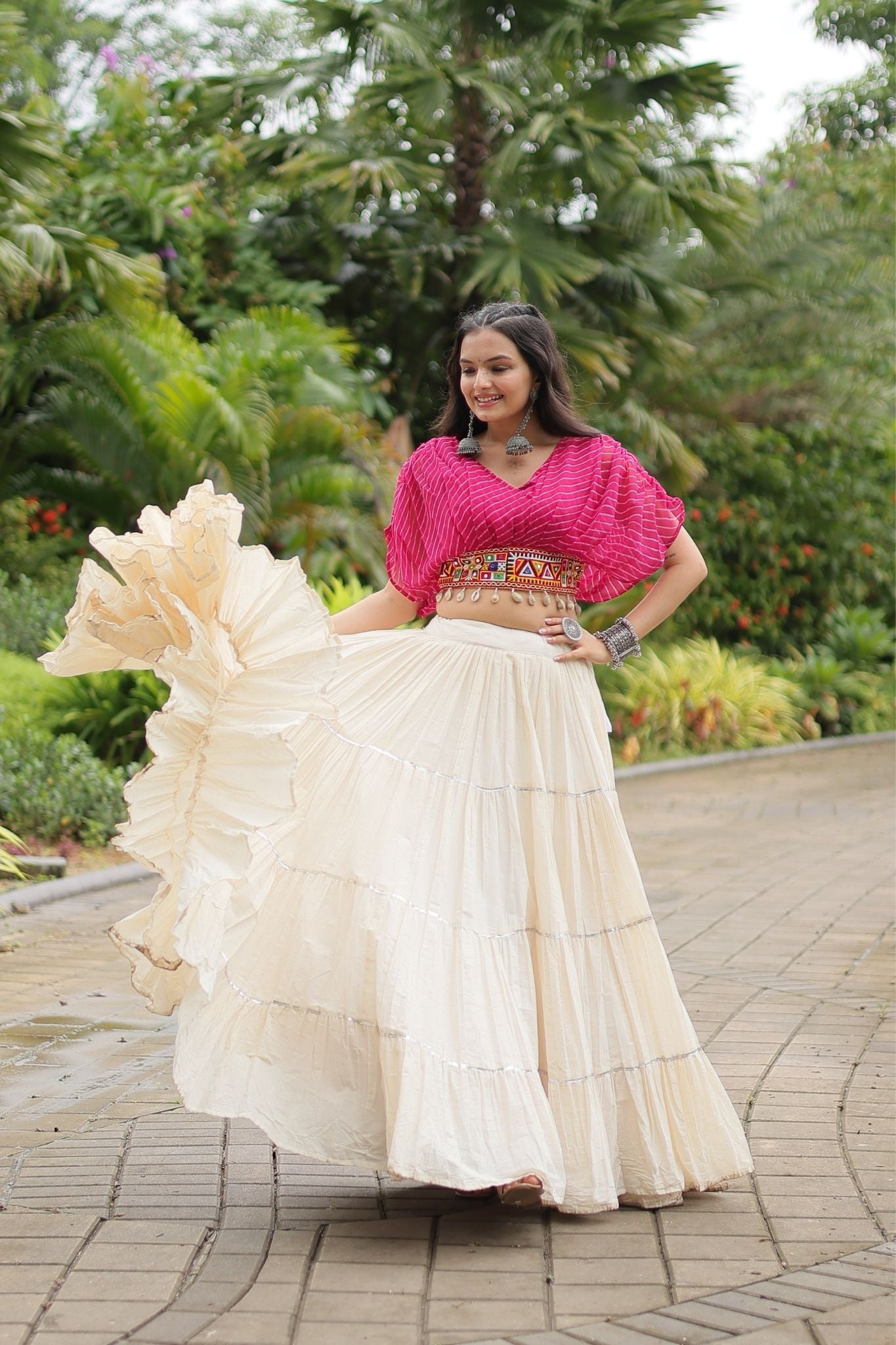 Standard Frill Design Navratri Lehenga Choli