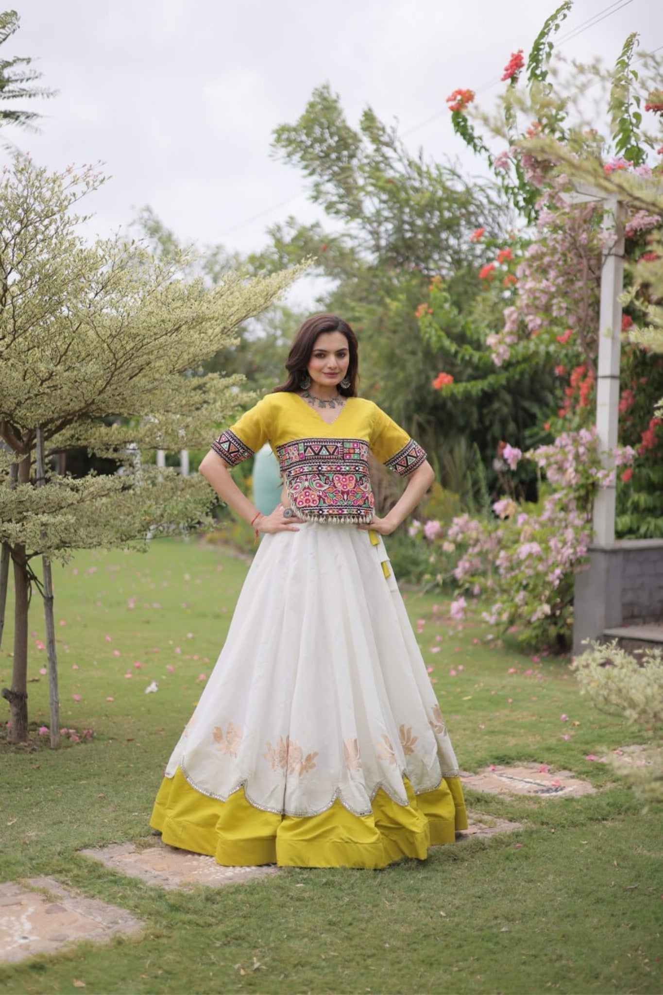 Raasrang Traditional Kutchi Work Lehenga Choli For Navratri