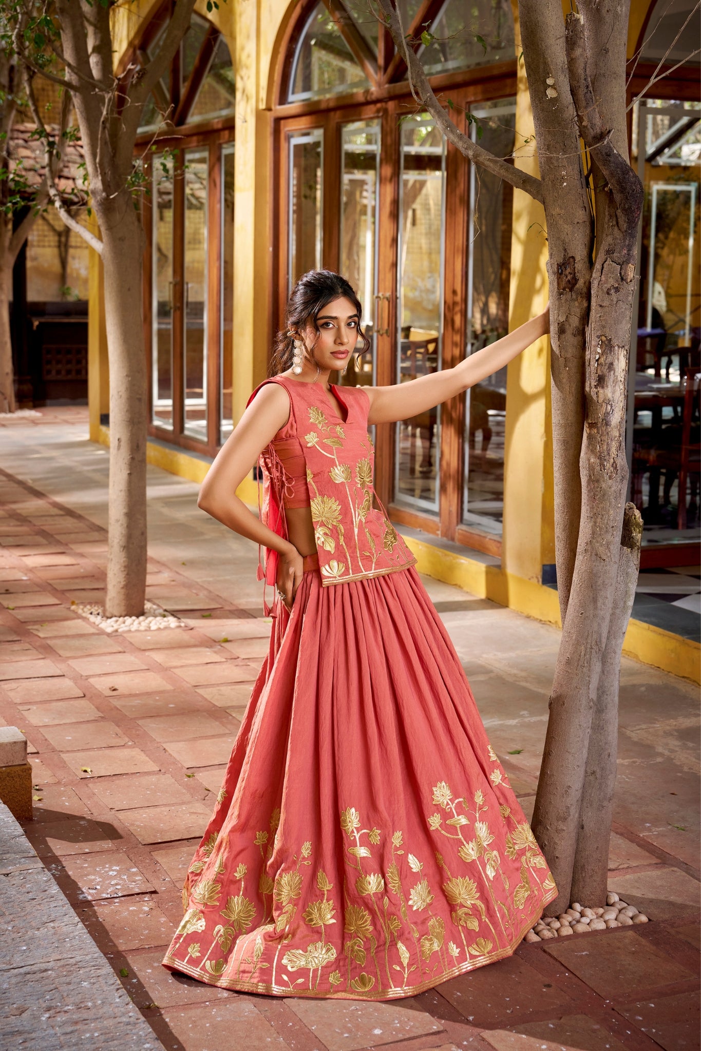 Pure Shimmer Embroidered Lehenga Co-Ord Set