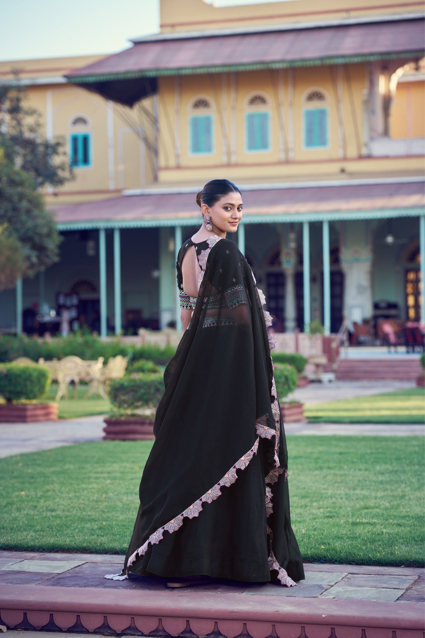Premium Black Designer Lehenga Choli With Thread Sequins Embroidery For Women
