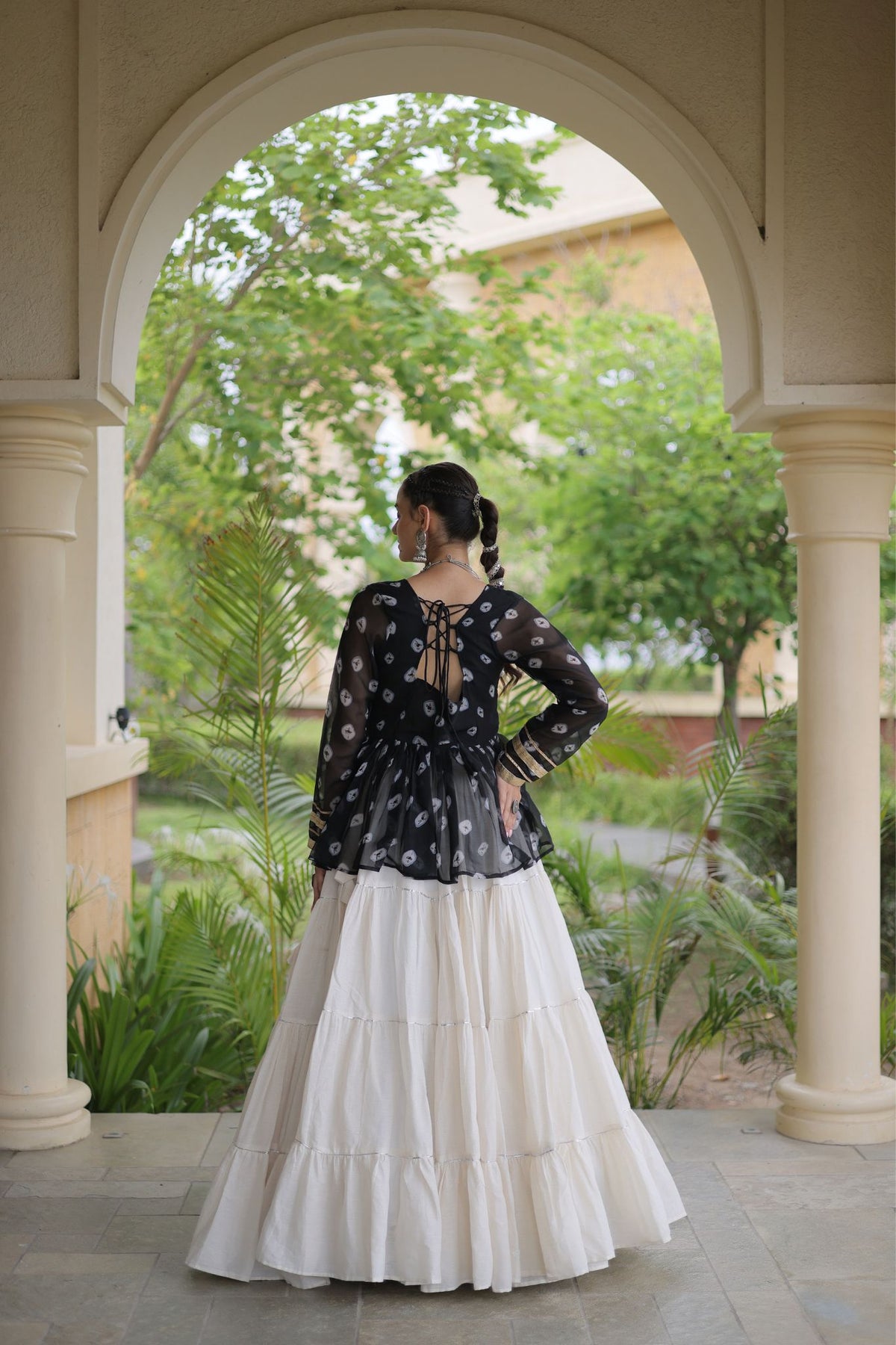 Rasrang Designer Bandhani Printed Navratri Lehenga Choli For Women