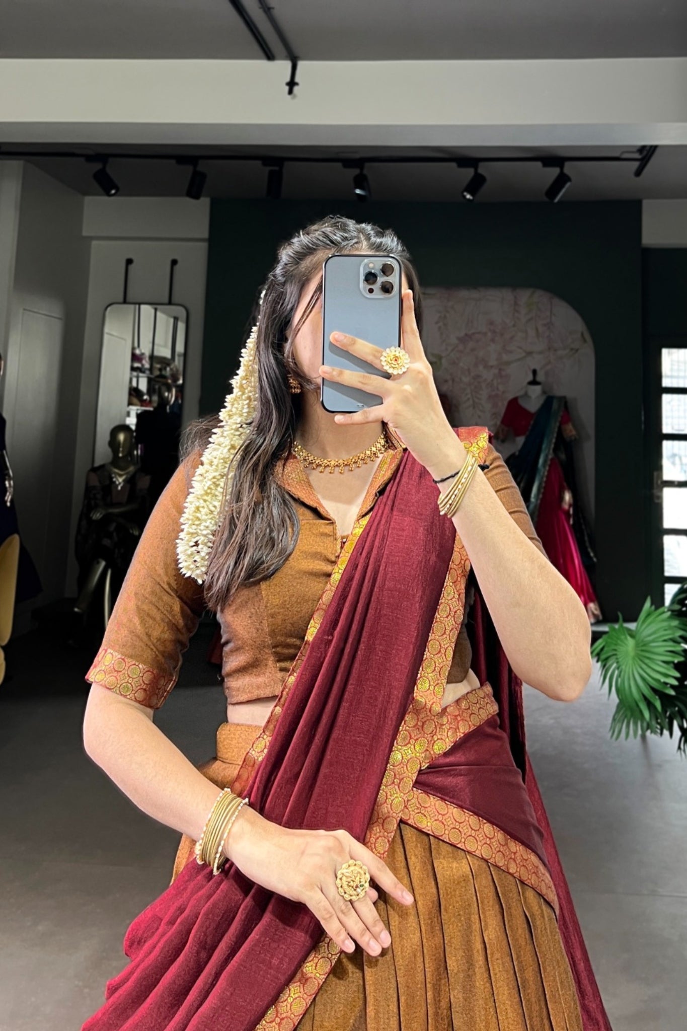 Beautiful Narayan Pet Cotton Zari Weaving Work Lehenga Choli