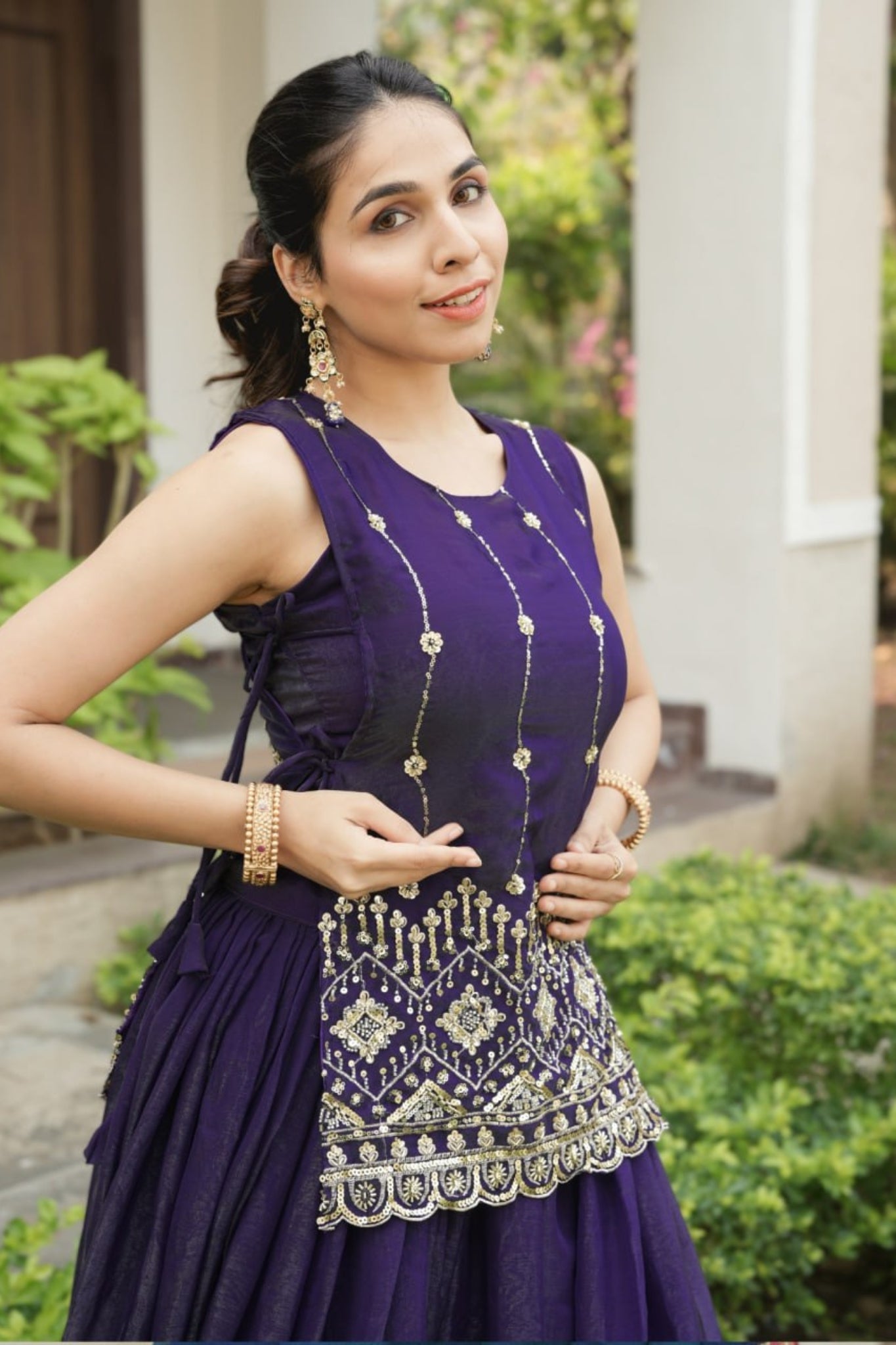 Luxury Fancy Koti Style Lehenga Choli With Heavy Beads Embroidery For Wedding And Festive Wear