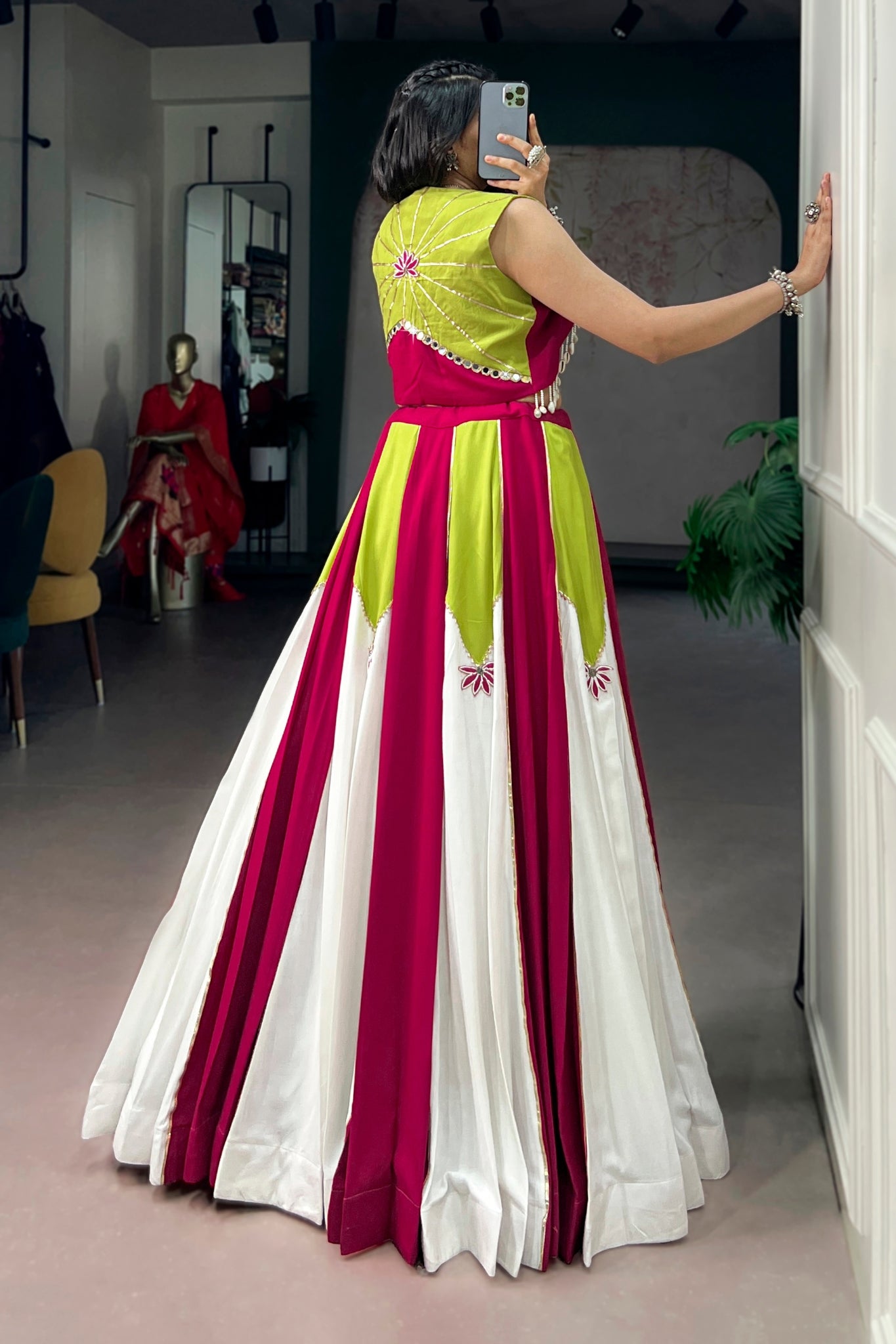 Raasrang Pure Rayon Designer Navratri Lehenga Choli For Women