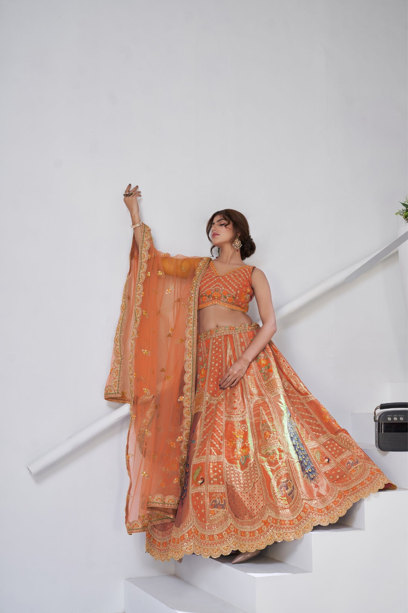 Royal Radiance Raw Silk Bridal Lehenga Choli