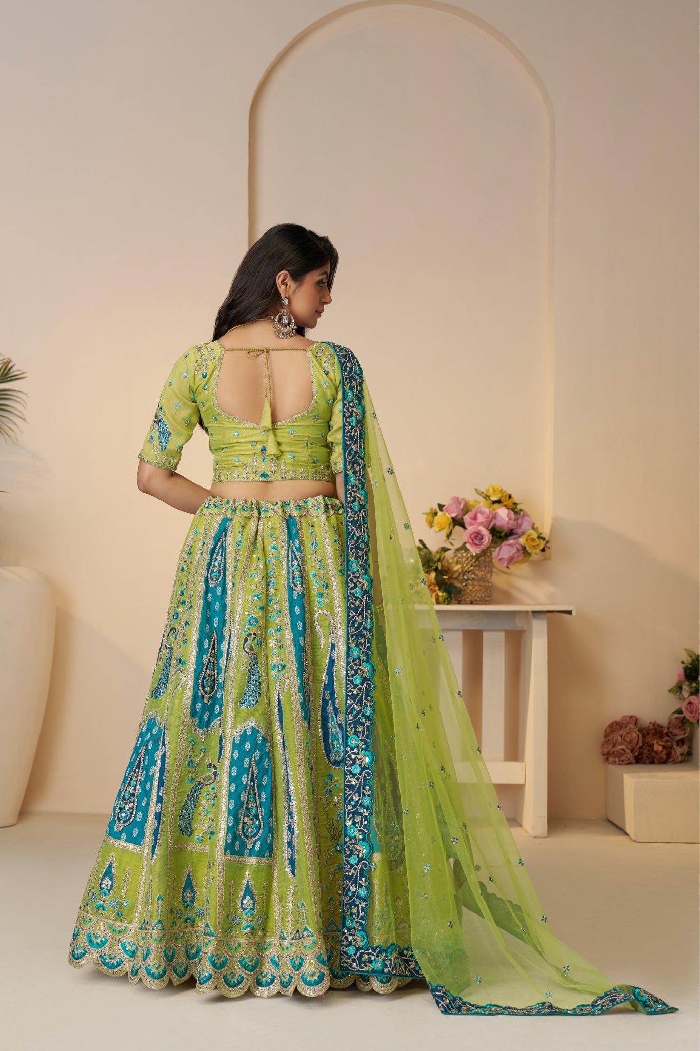 Perfect Wedding Designer Banarasi Silk Lehenga Choli Set