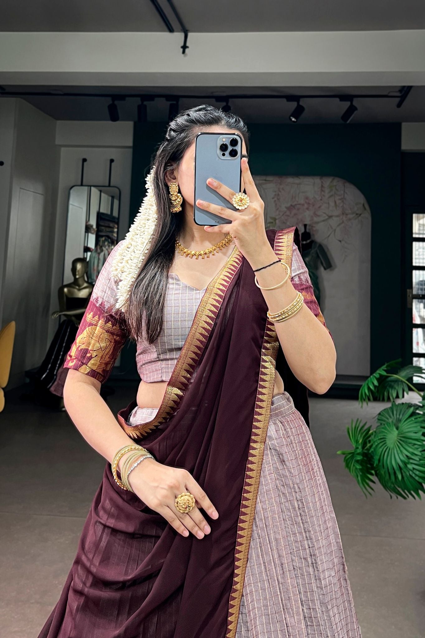 Onam Festival Special Designer Lehenga Choli For Women