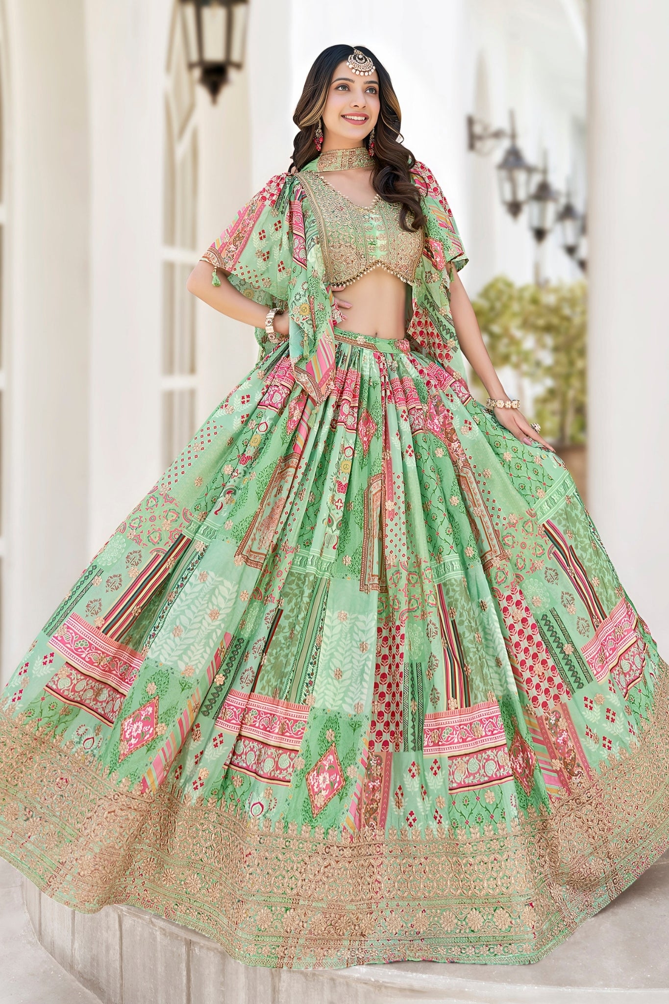 Ethereal Elegance Designer Wedding Lehenga Choli Set