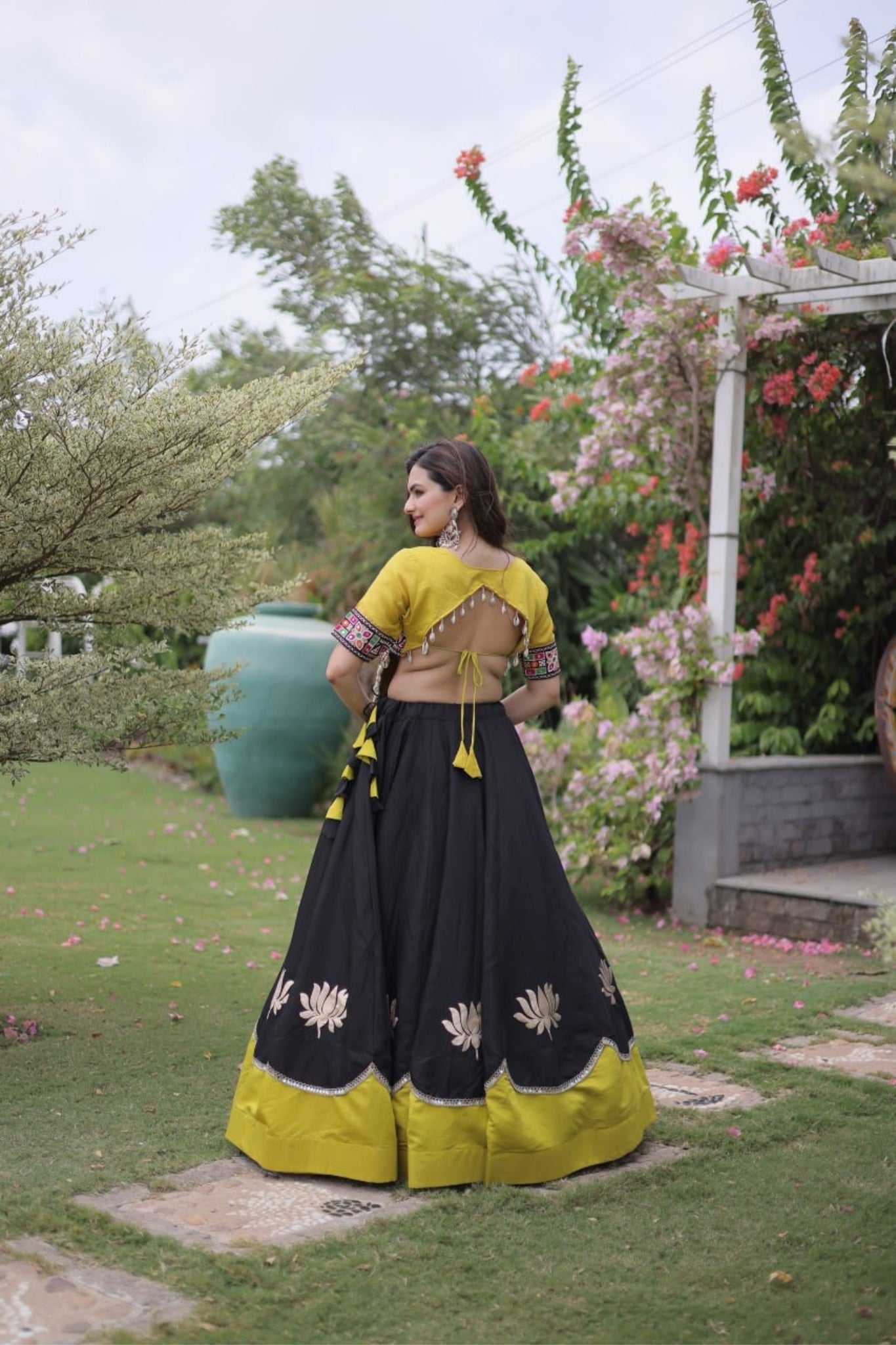 Raasrang Traditional Kutchi Work Lehenga Choli For Navratri