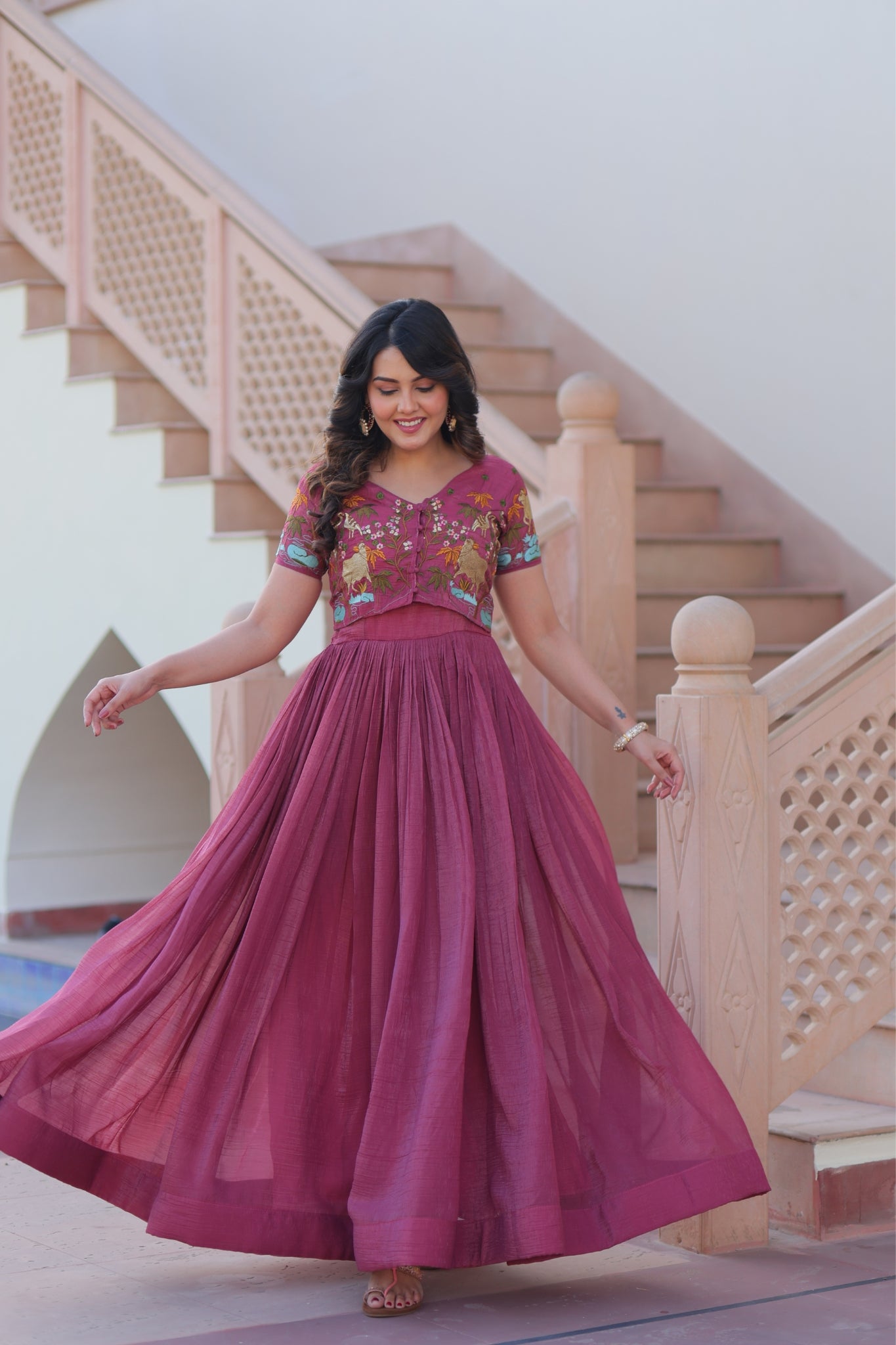 Beautiful Embroidered Designer Crafted Women Gown