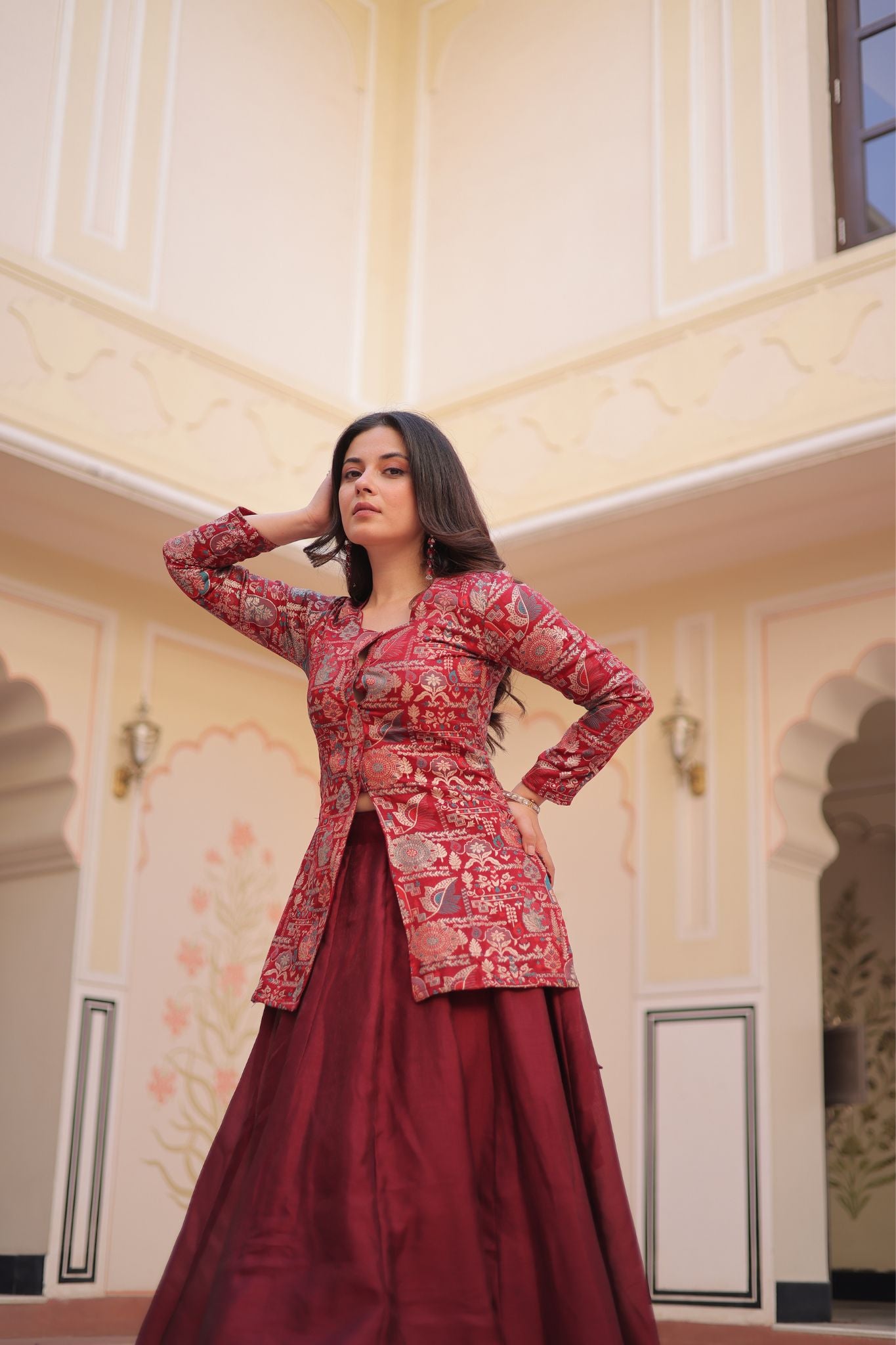 Pure Simmer Festive Jacquard Designer Readymade Lehenga Choli