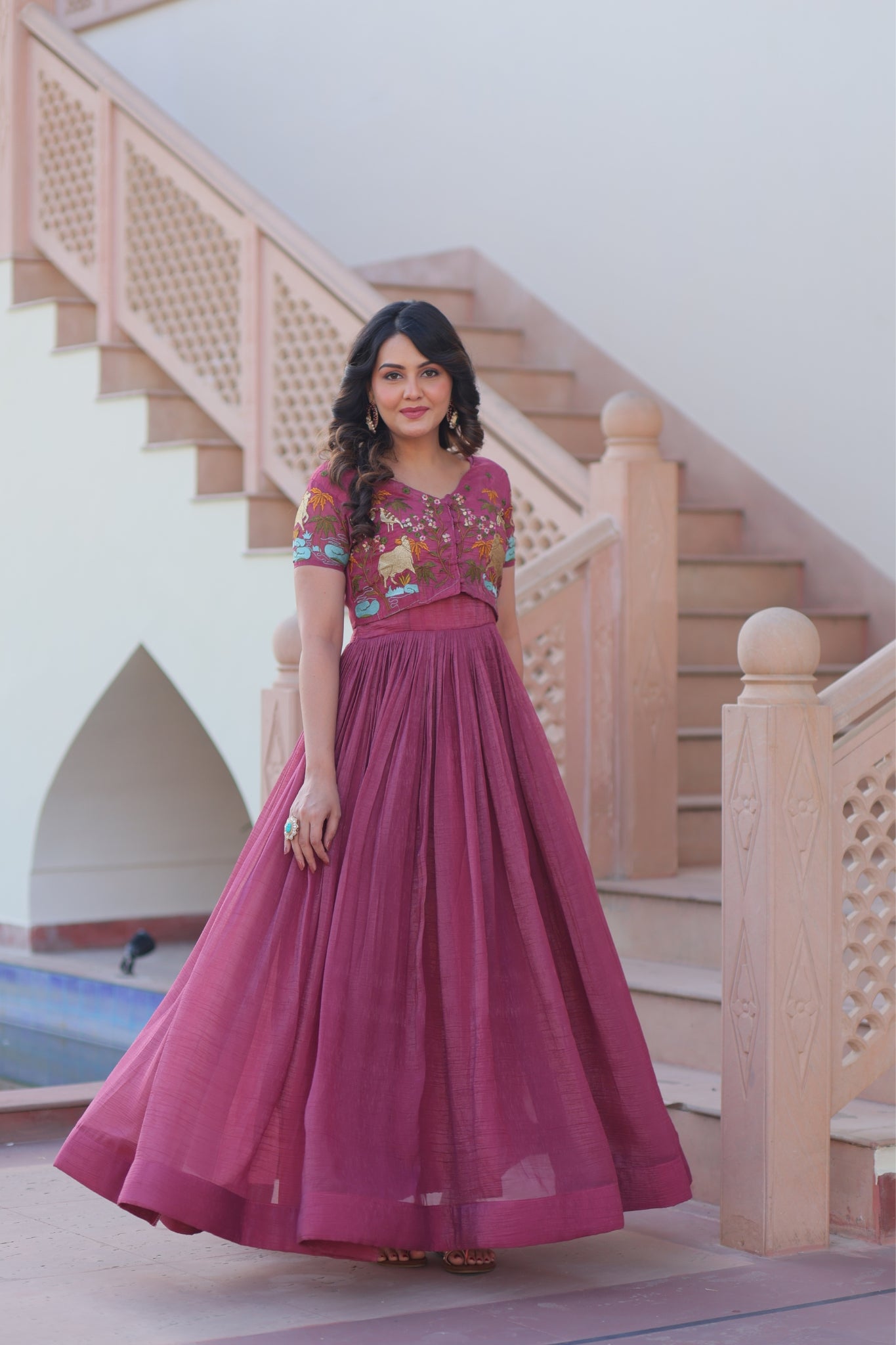 Beautiful Embroidered Designer Crafted Women Gown