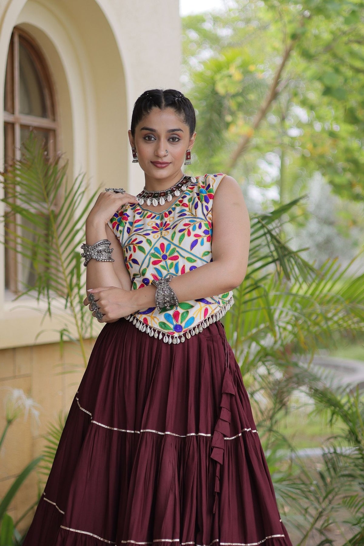Raasrang Navratri Special Designer Rayon Lehenga Choli