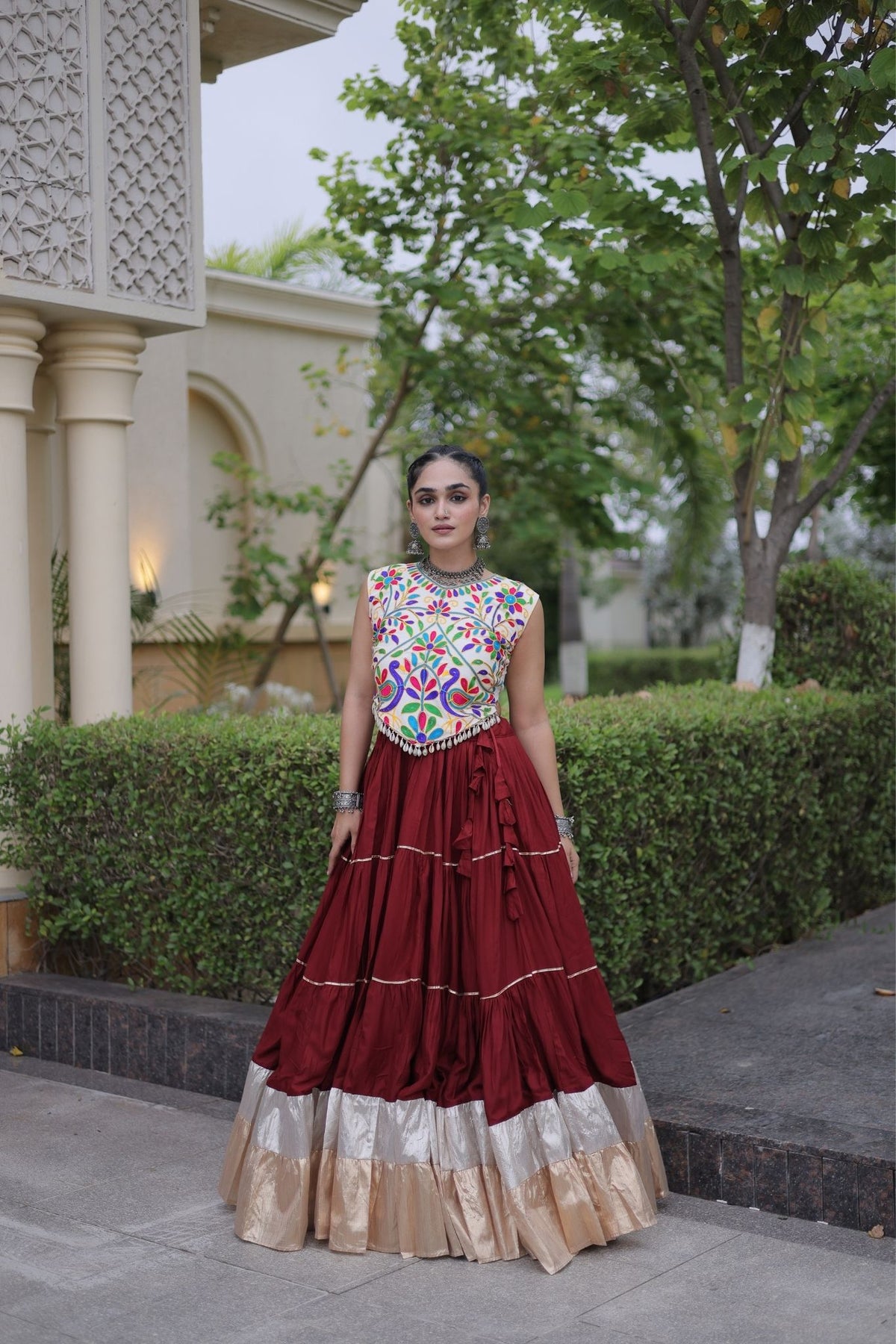 Raasrang Navratri Special Designer Rayon Lehenga Choli