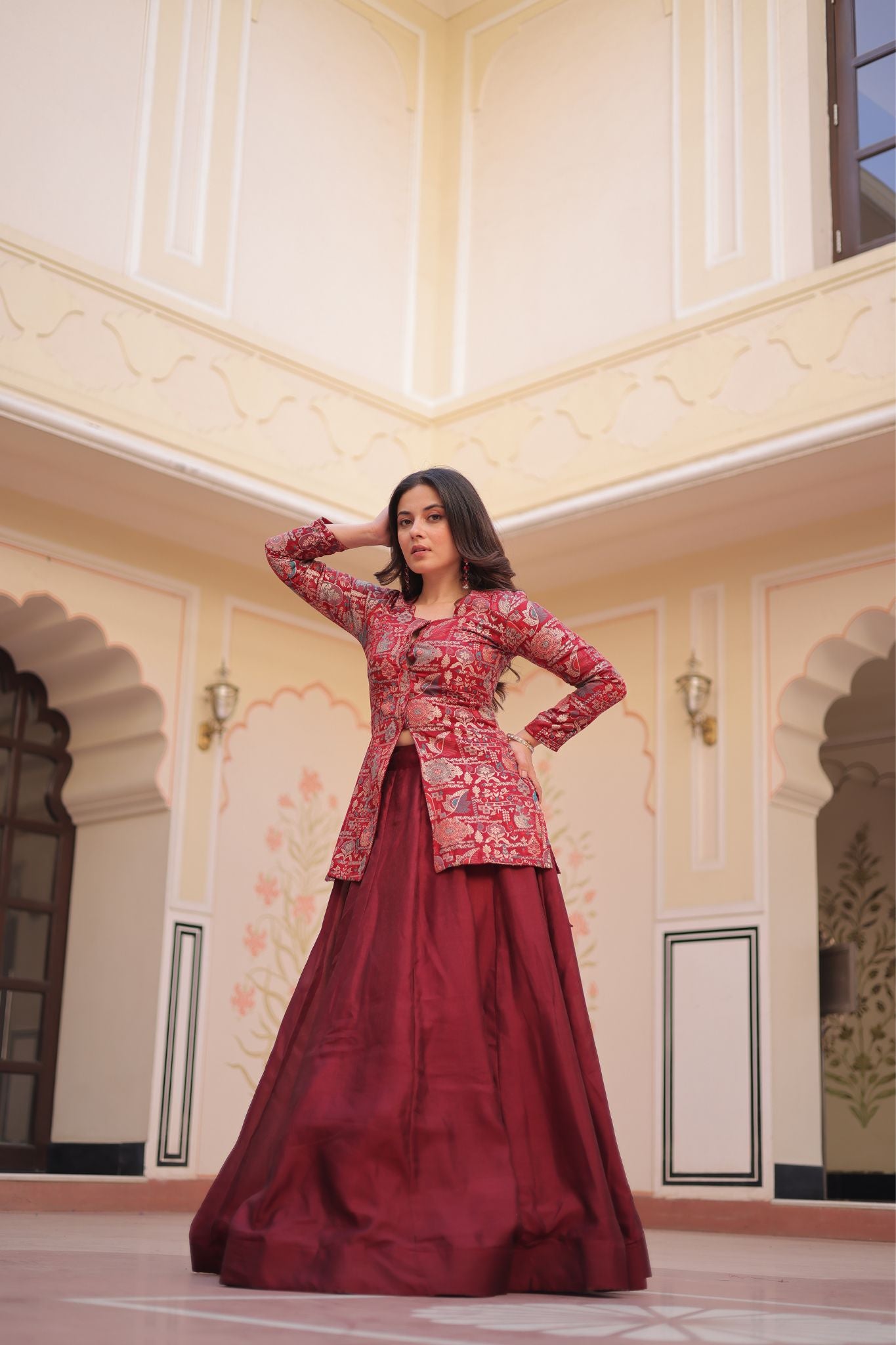 Pure Simmer Festive Jacquard Designer Readymade Lehenga Choli