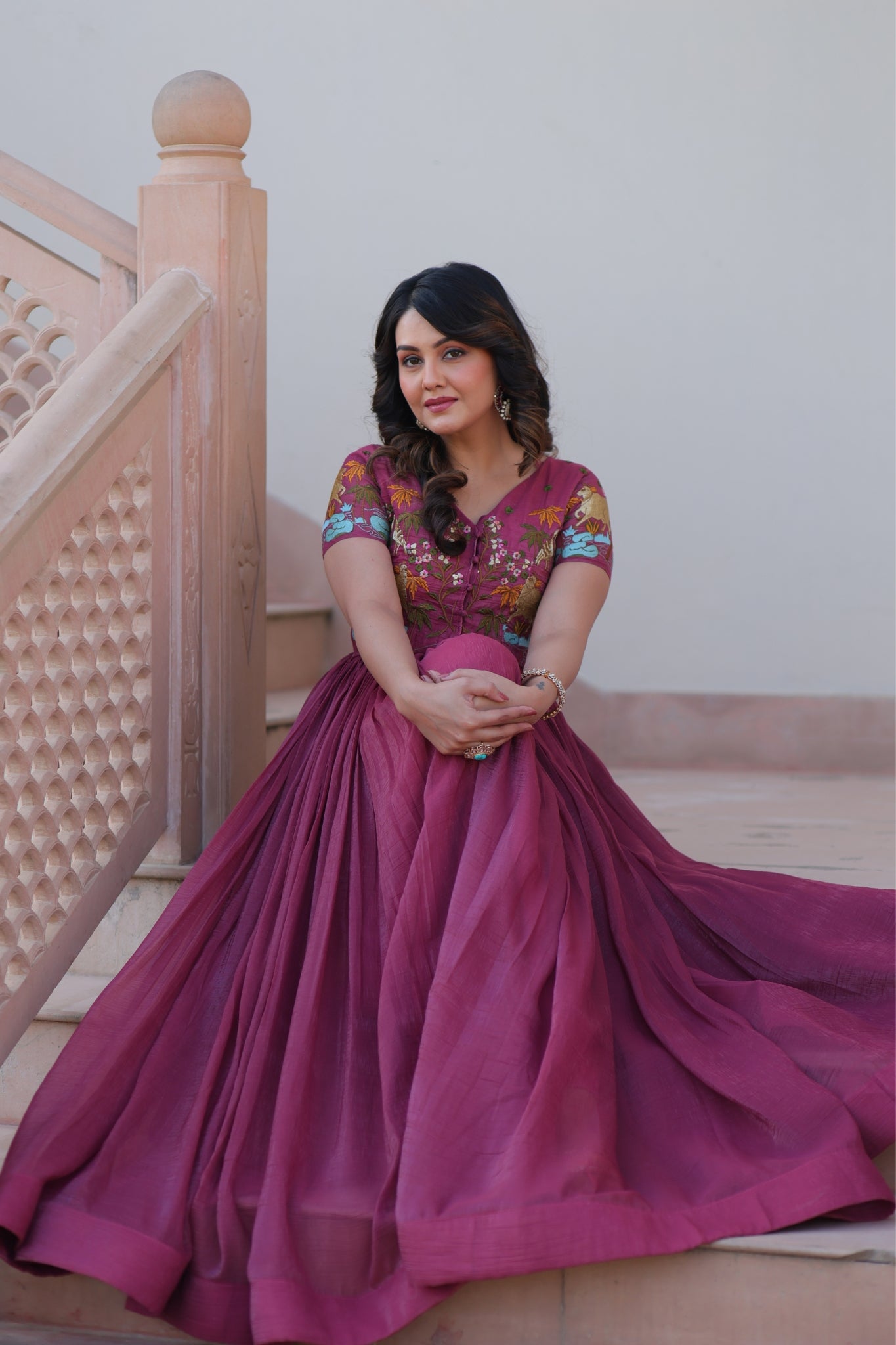 Beautiful Embroidered Designer Crafted Women Gown