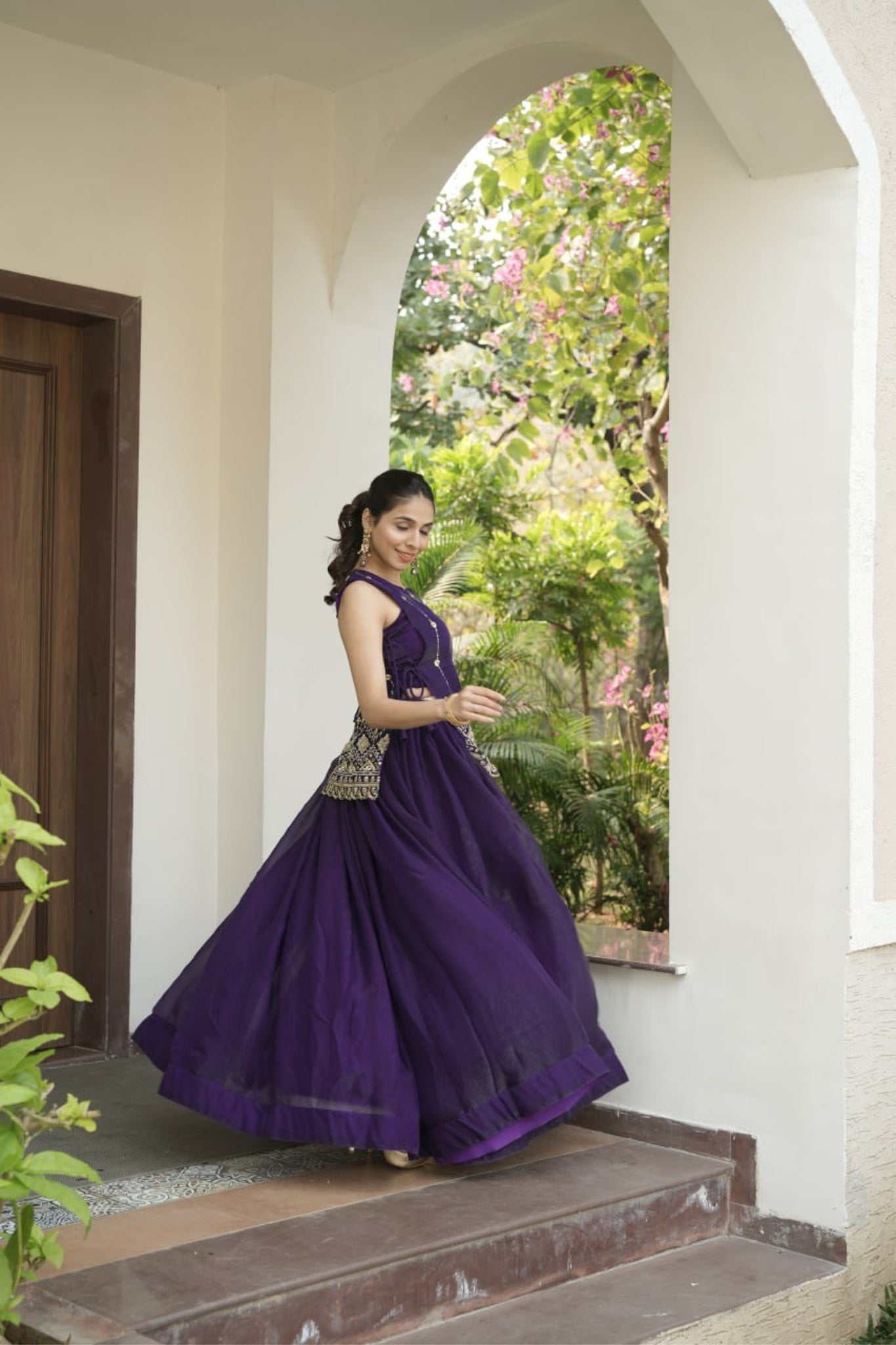 Luxury Fancy Koti Style Lehenga Choli With Heavy Beads Embroidery For Wedding And Festive Wear