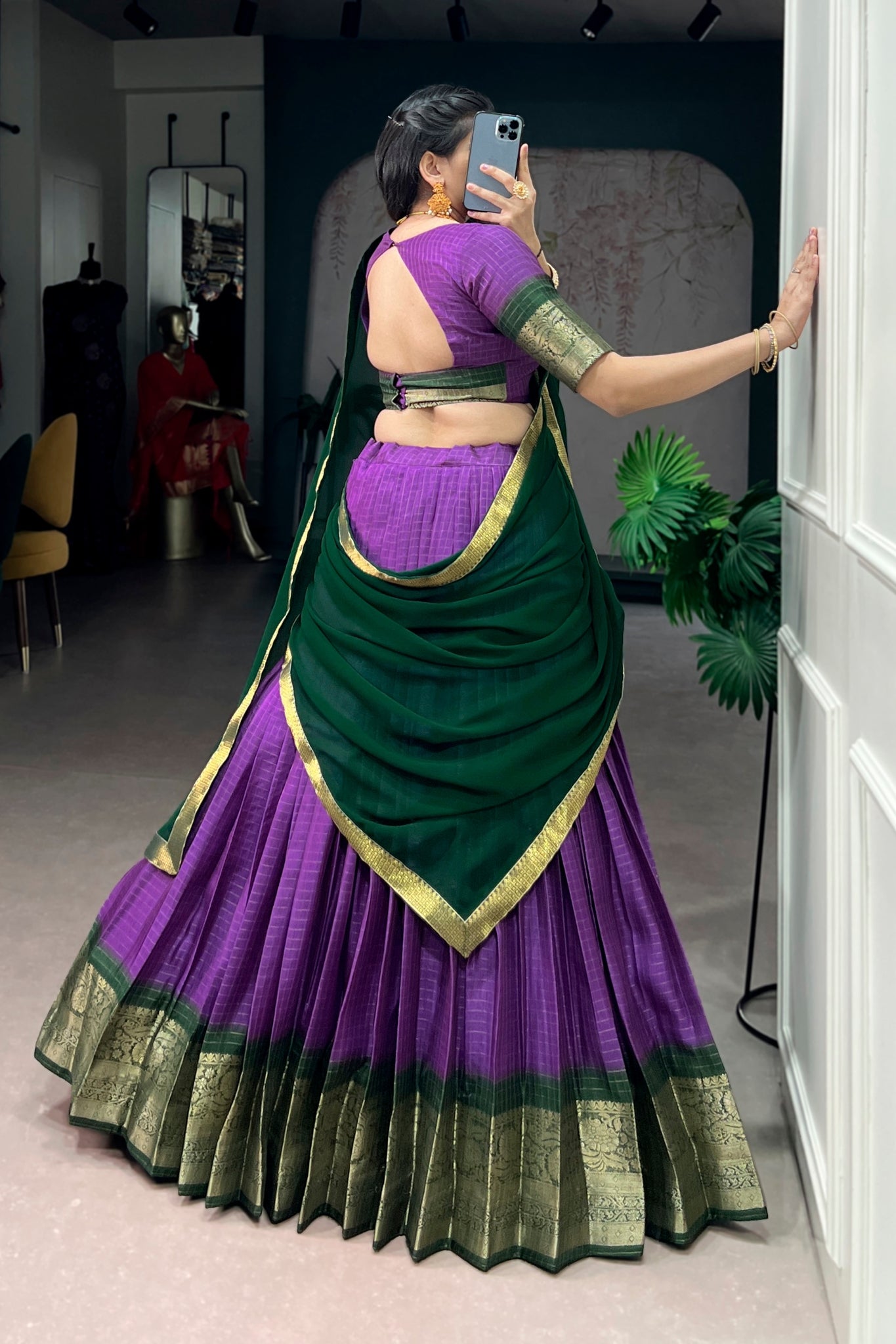Premium Zari Weaving Work Lehenga Choli