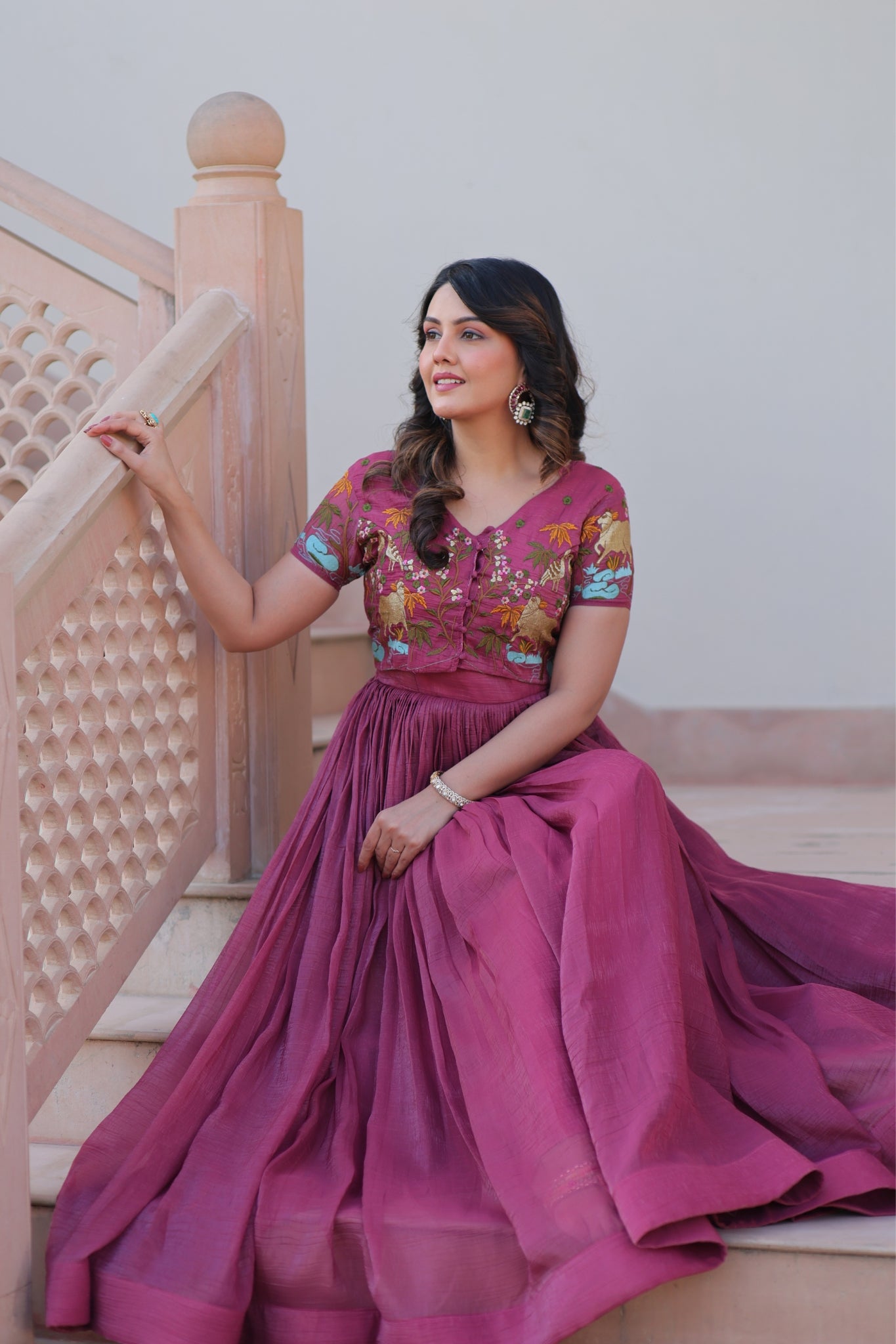 Beautiful Embroidered Designer Crafted Women Gown