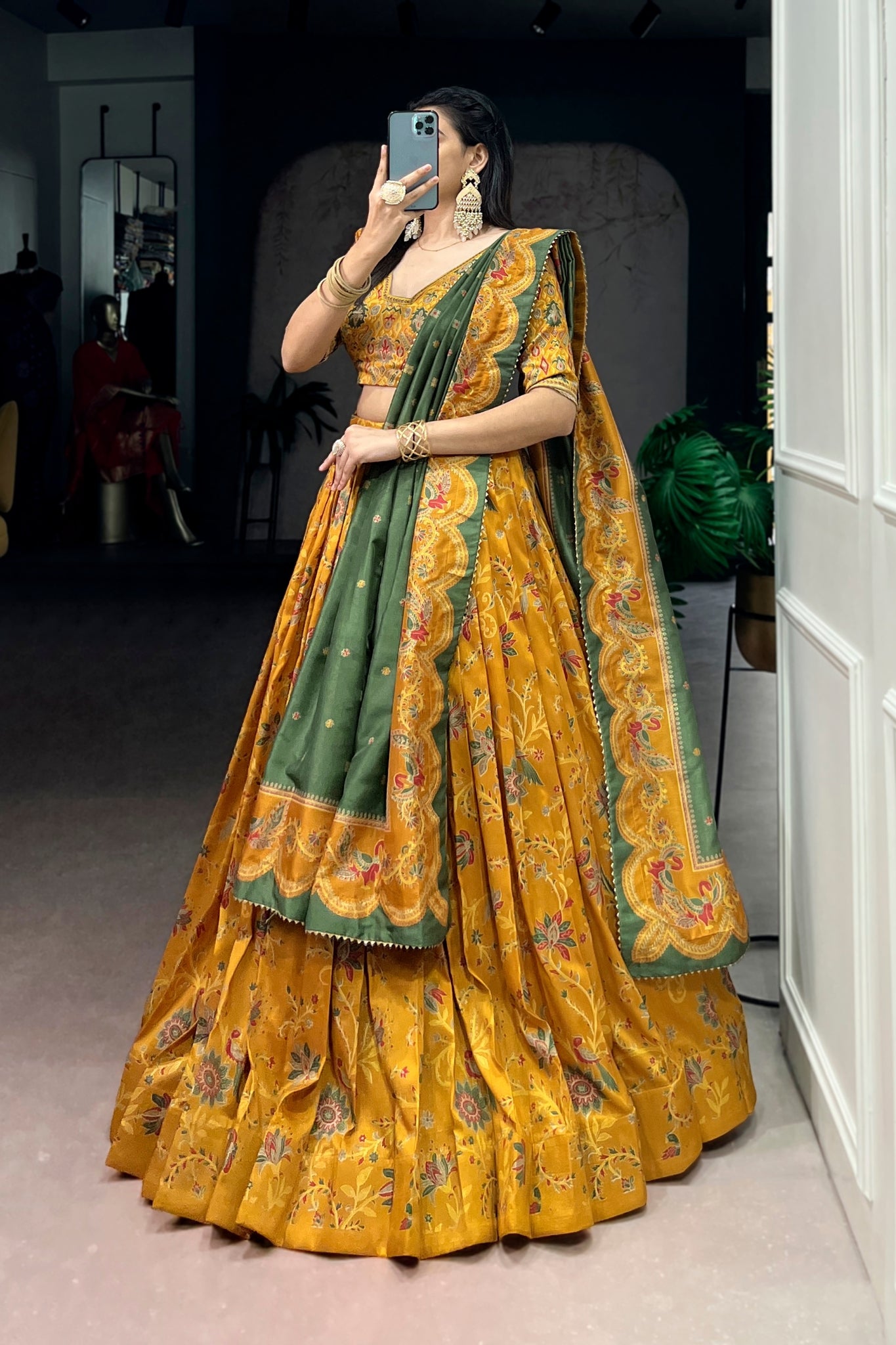 Premium Tasar Silk Lehenga Choli For Women
