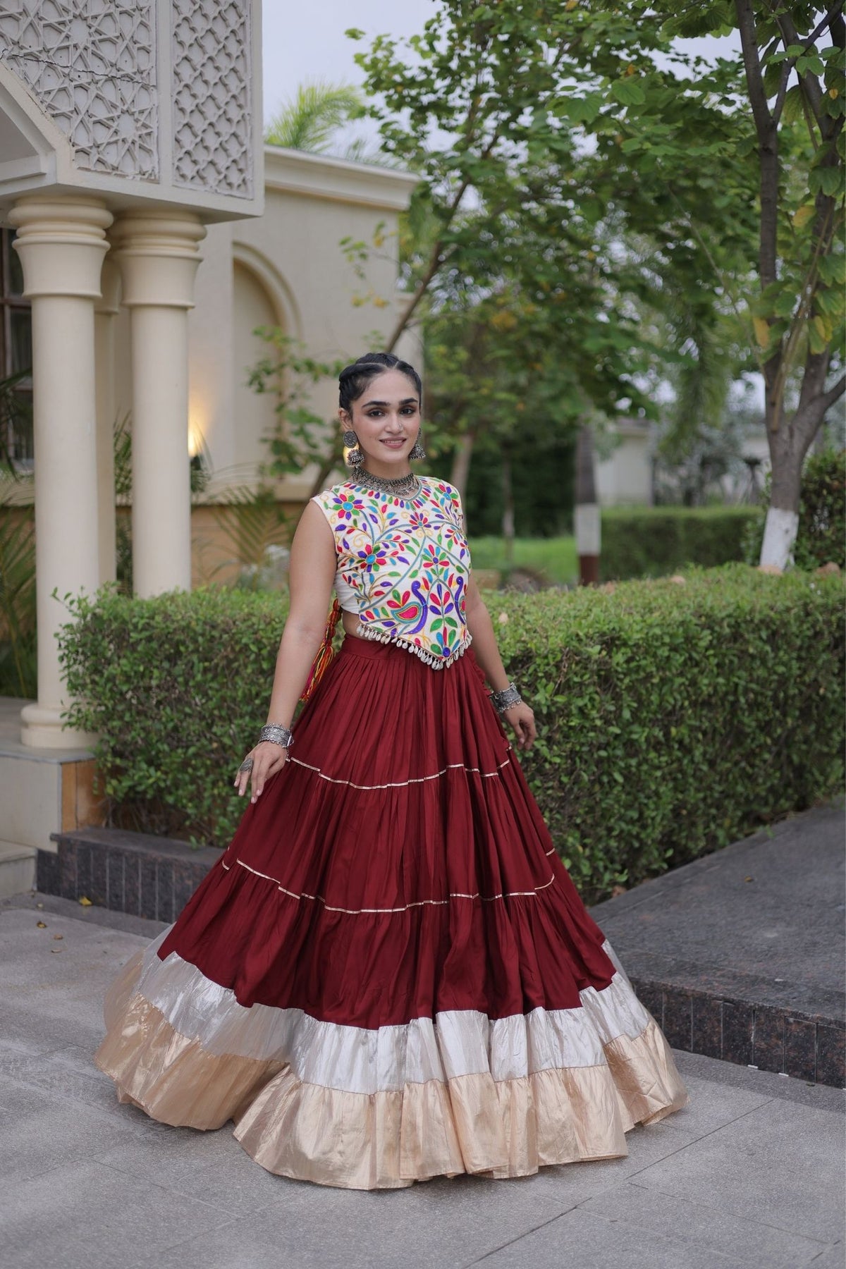 Raasrang Navratri Special Designer Rayon Lehenga Choli