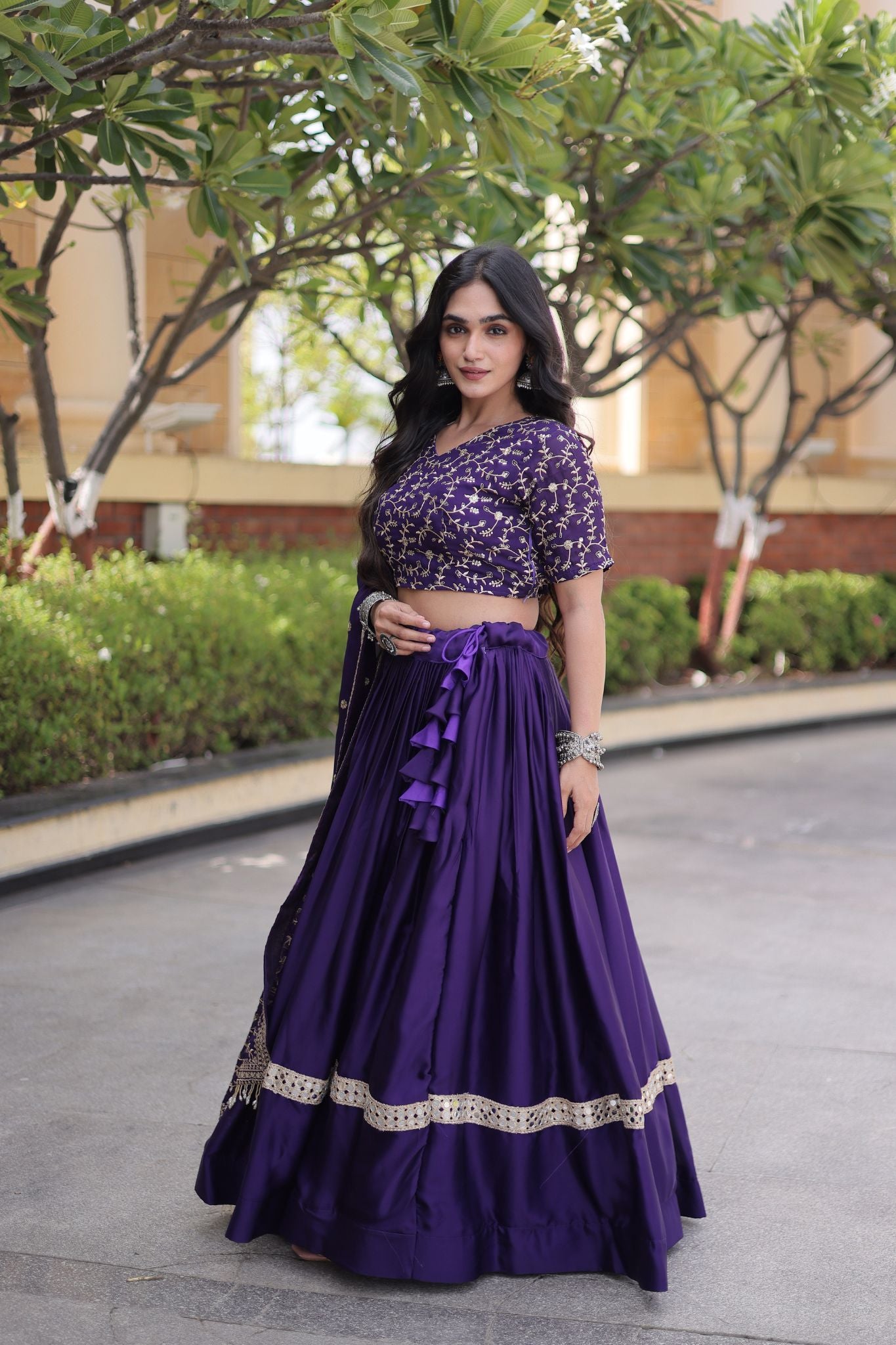 Designer Wedding And Festive Glory Satin Premium Lehenga Choli