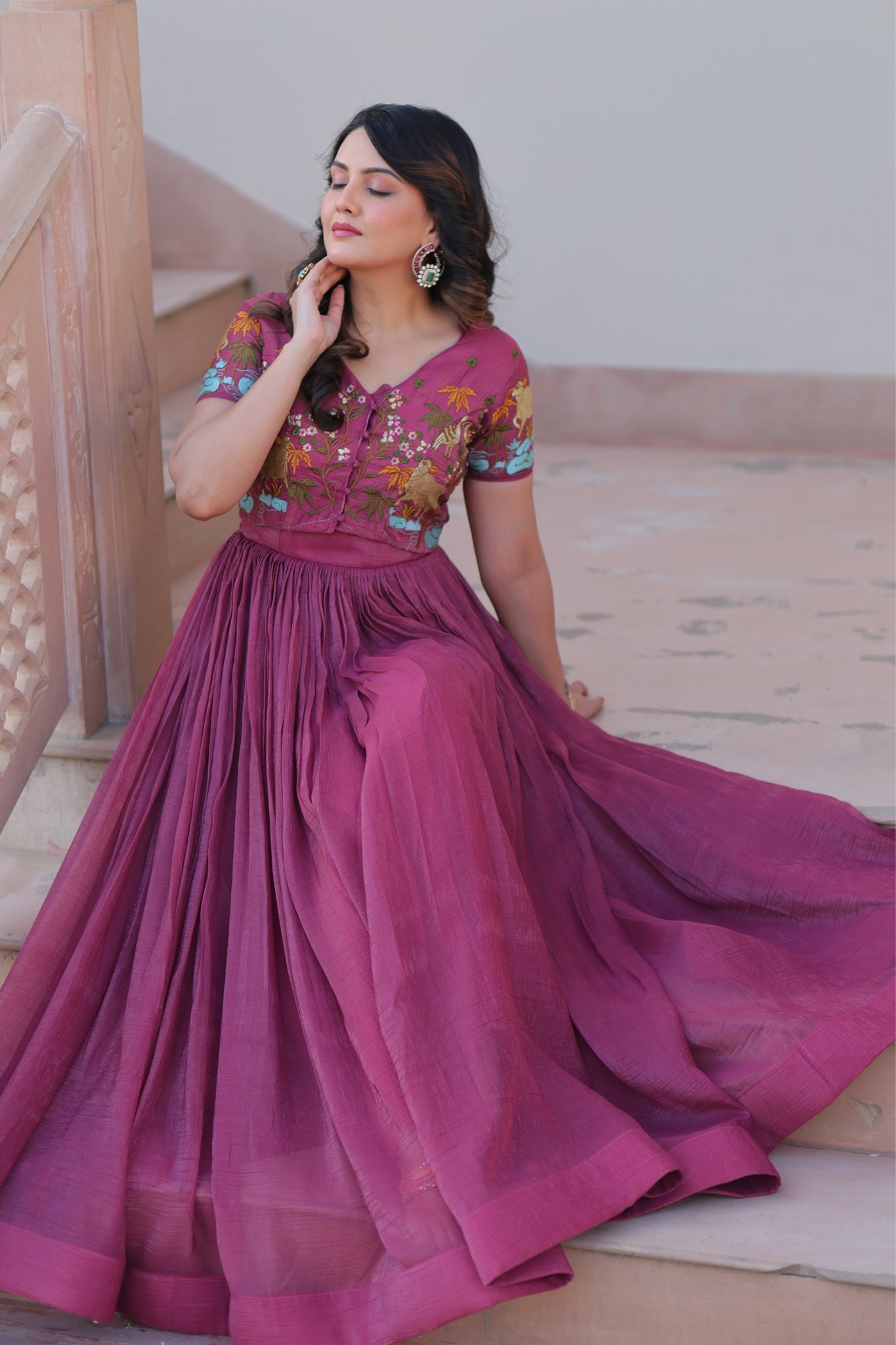 Beautiful Embroidered Designer Crafted Women Gown