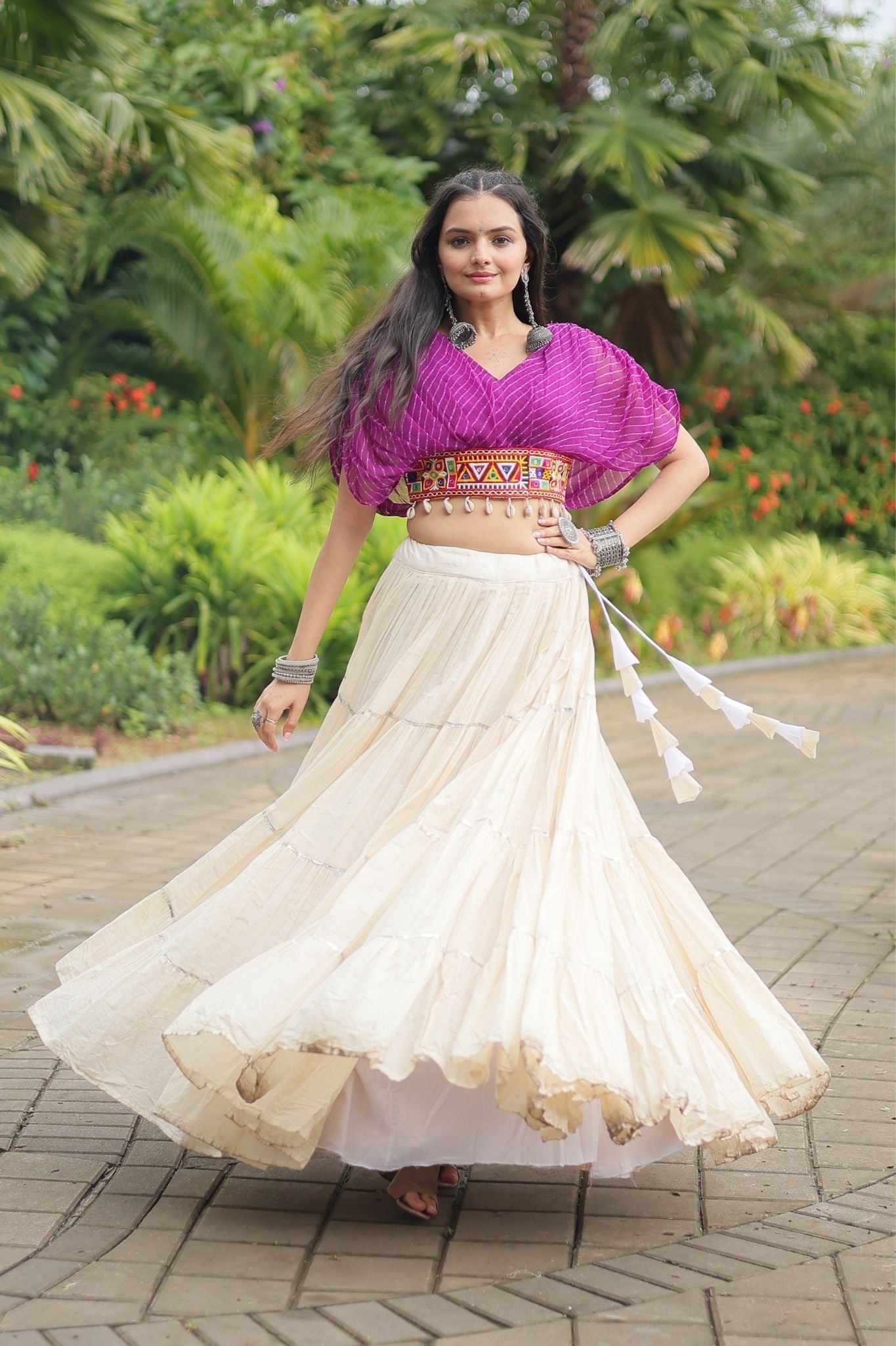 Standard Frill Design Navratri Lehenga Choli
