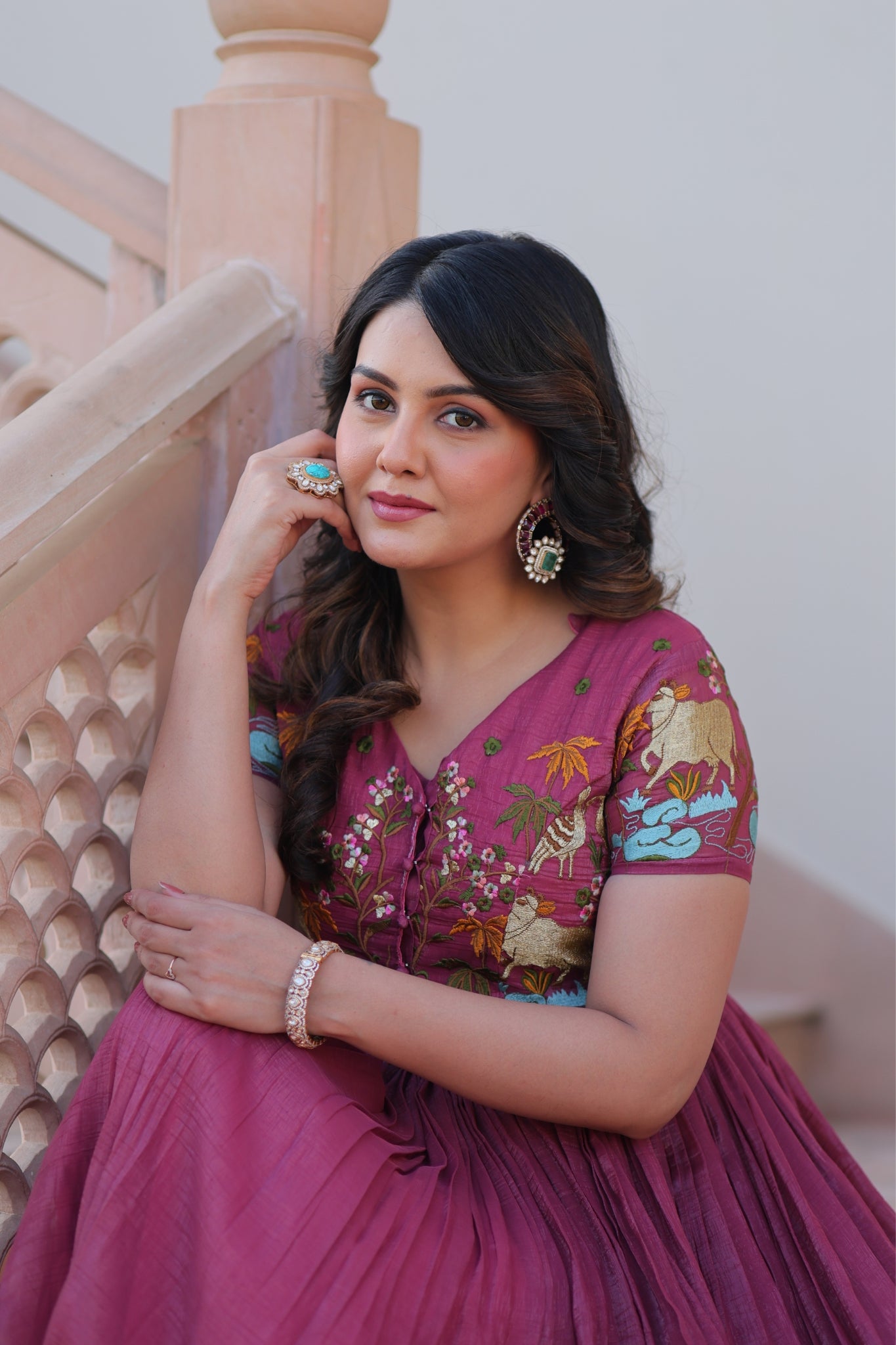 Beautiful Embroidered Designer Crafted Women Gown