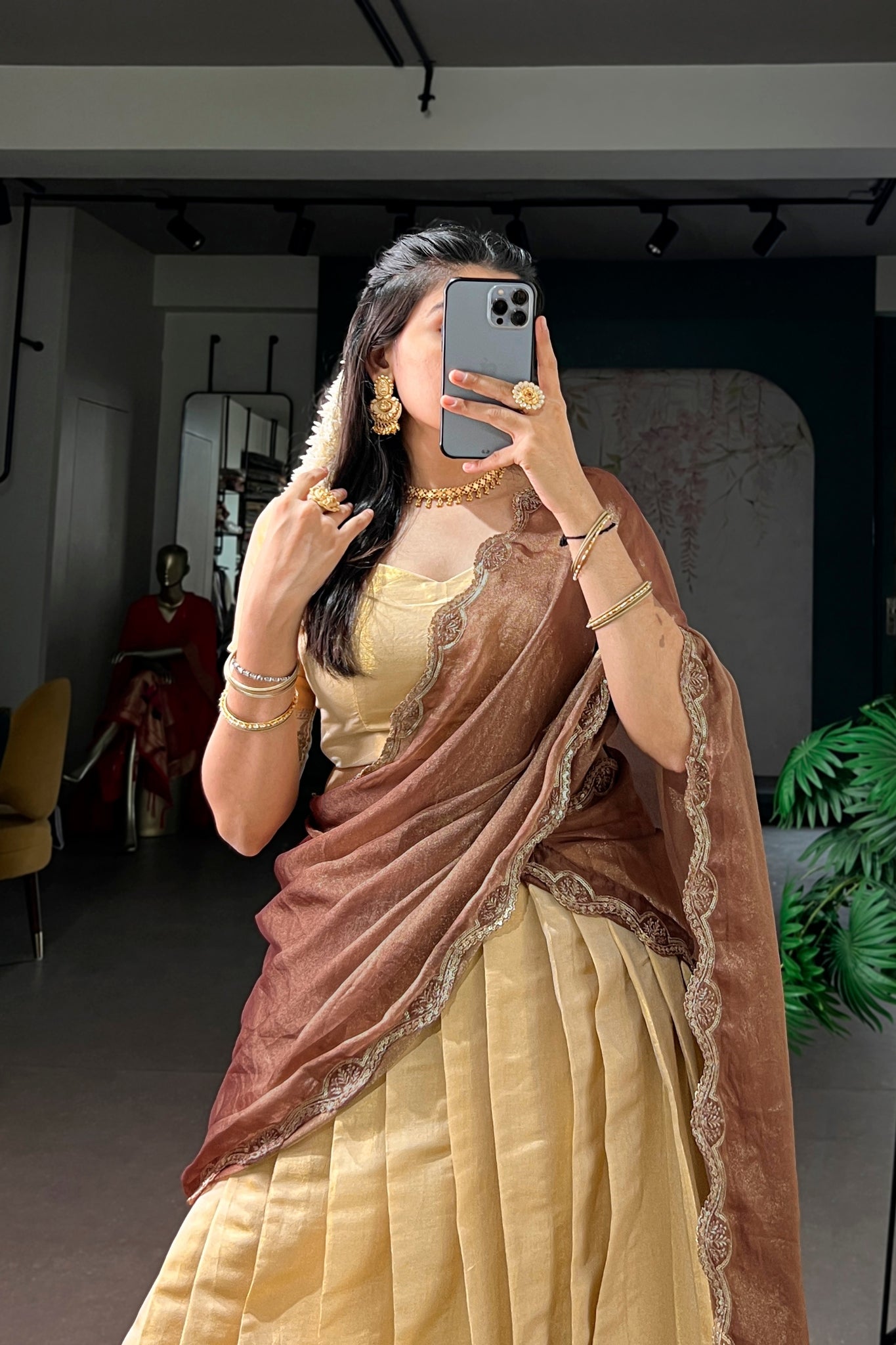 Kanchipuram Silk Wedding And Festive Wear Lehenga Choli For Women