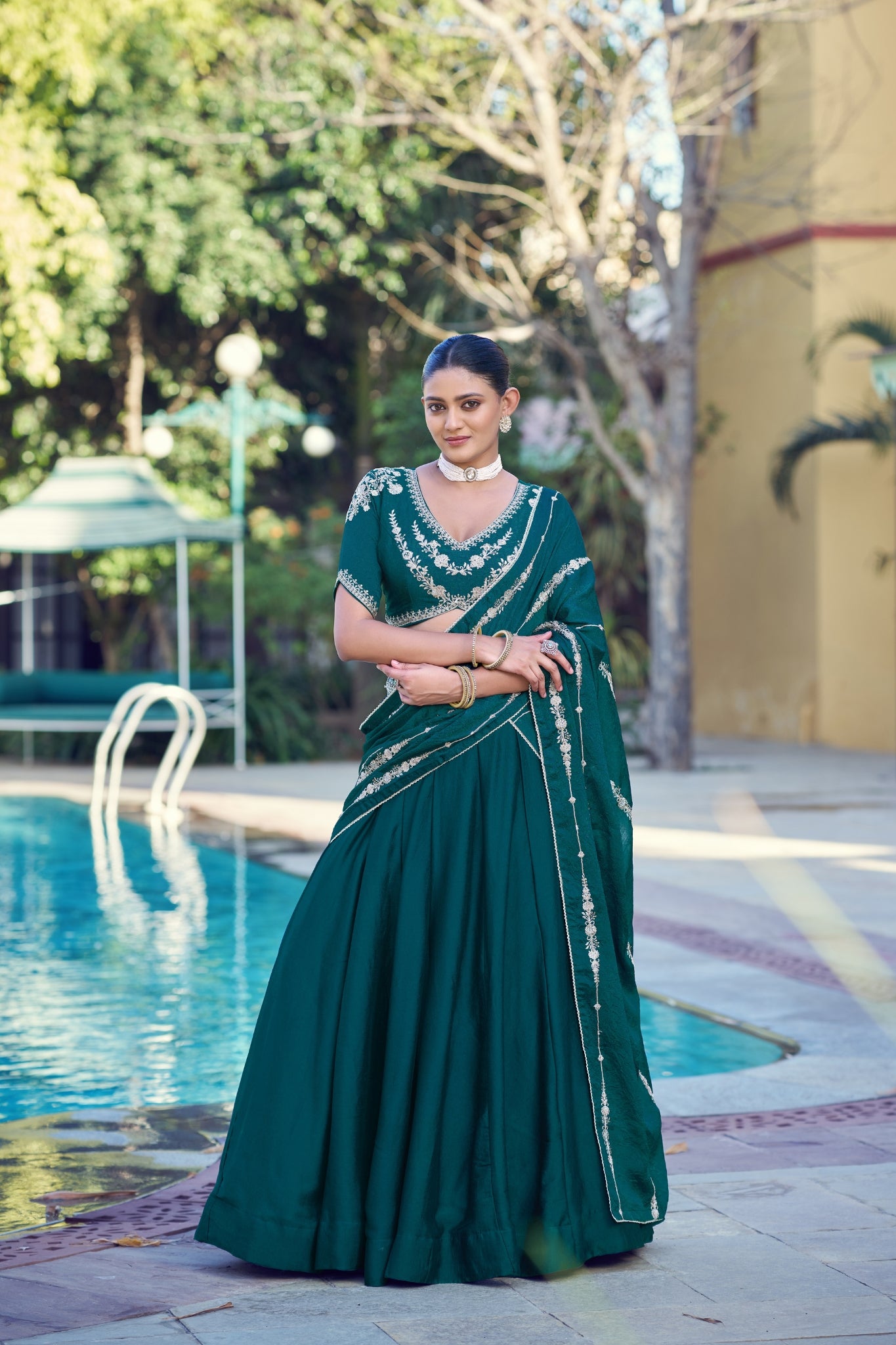 Designer Premium Embroidered Ethnic Lehenga Choli For Wedding