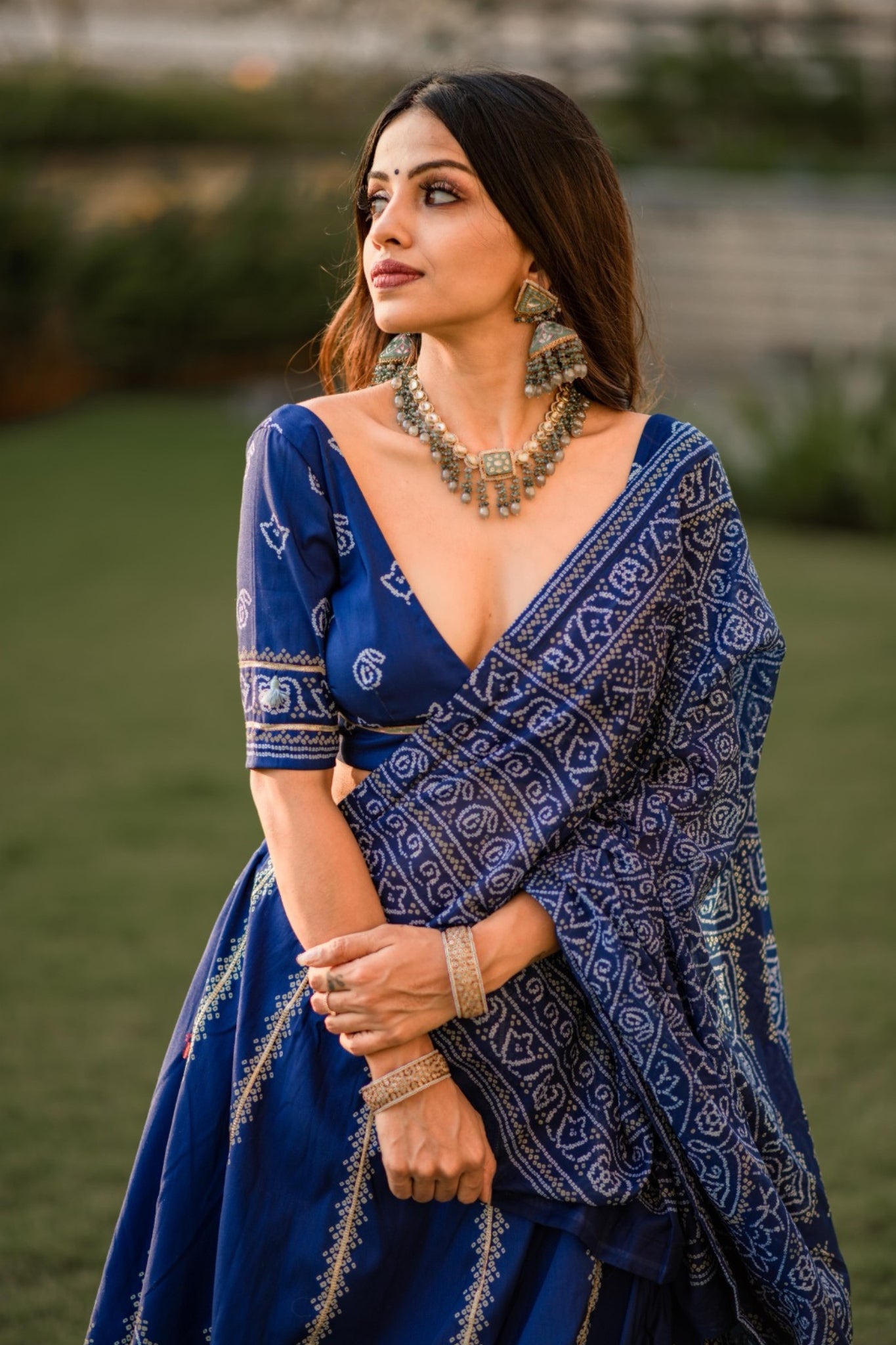 Amazing Bandhani Print With Gota Patti Work Traditional Lehenga Choli