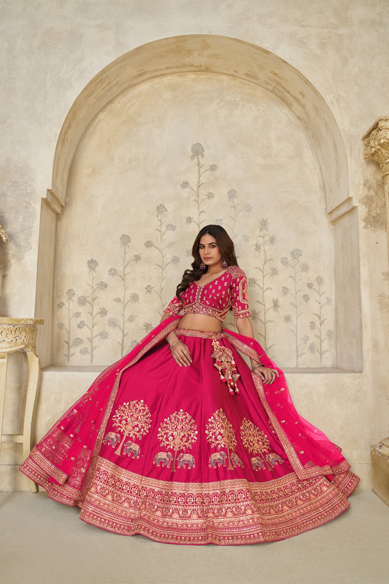 Ivory Grandeur Luxury Zari Embroidered Bridal Lehenga