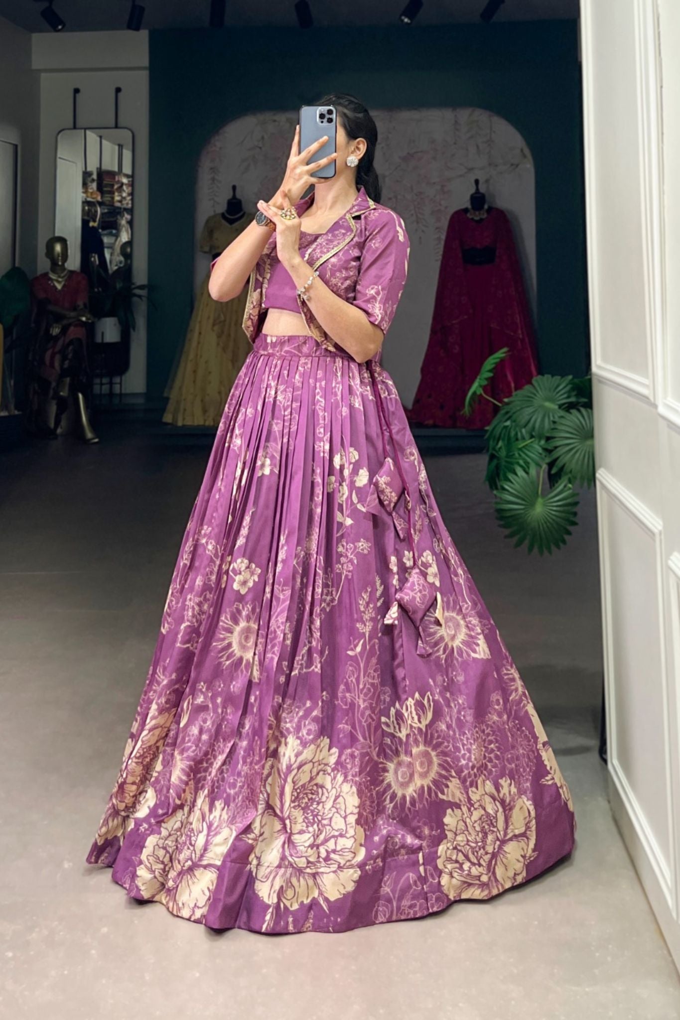 Floral Printed Stylish Designer Lehenga choli