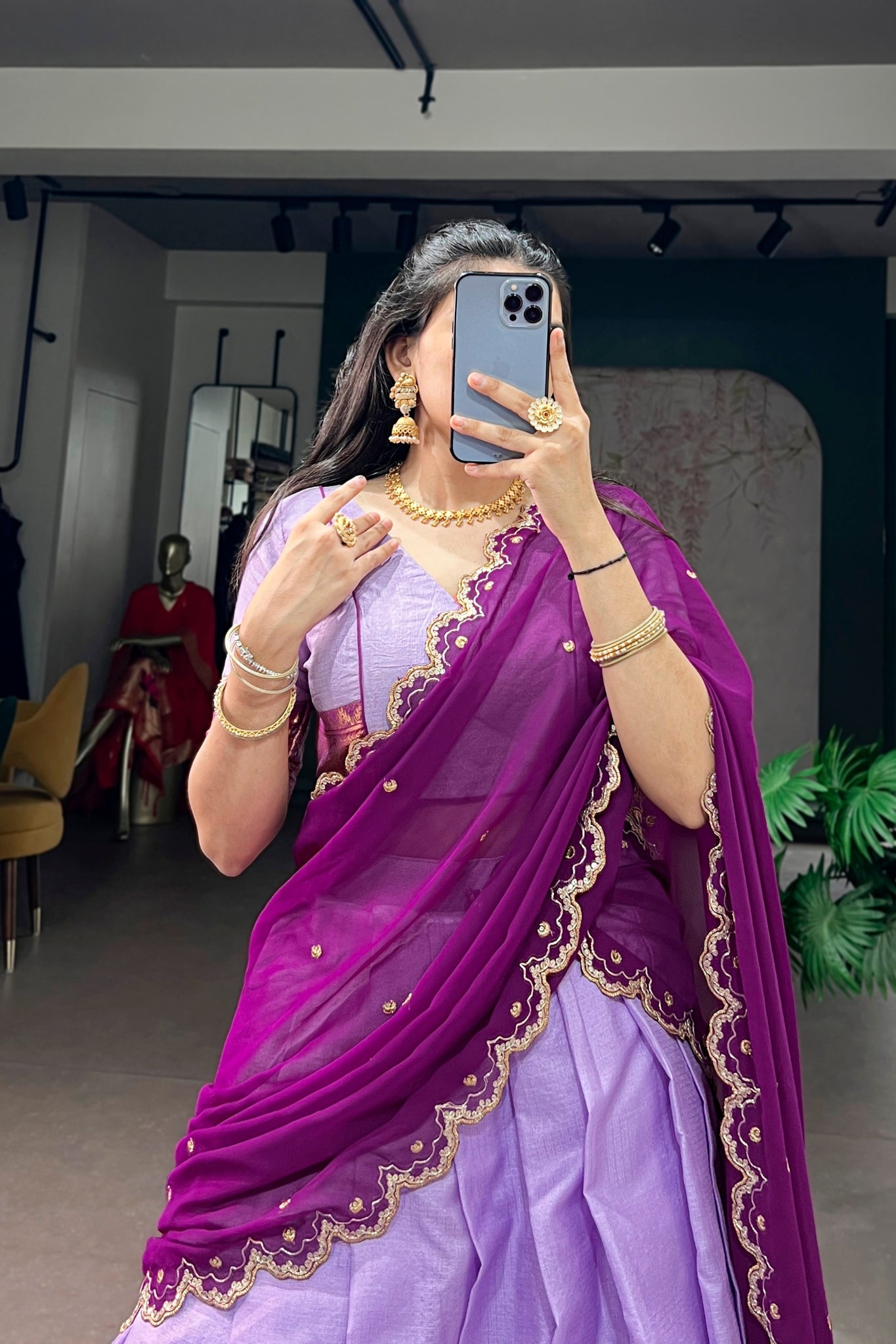 Royal Cotton Silk Beautiful Crafted Lehenga Choli For Women