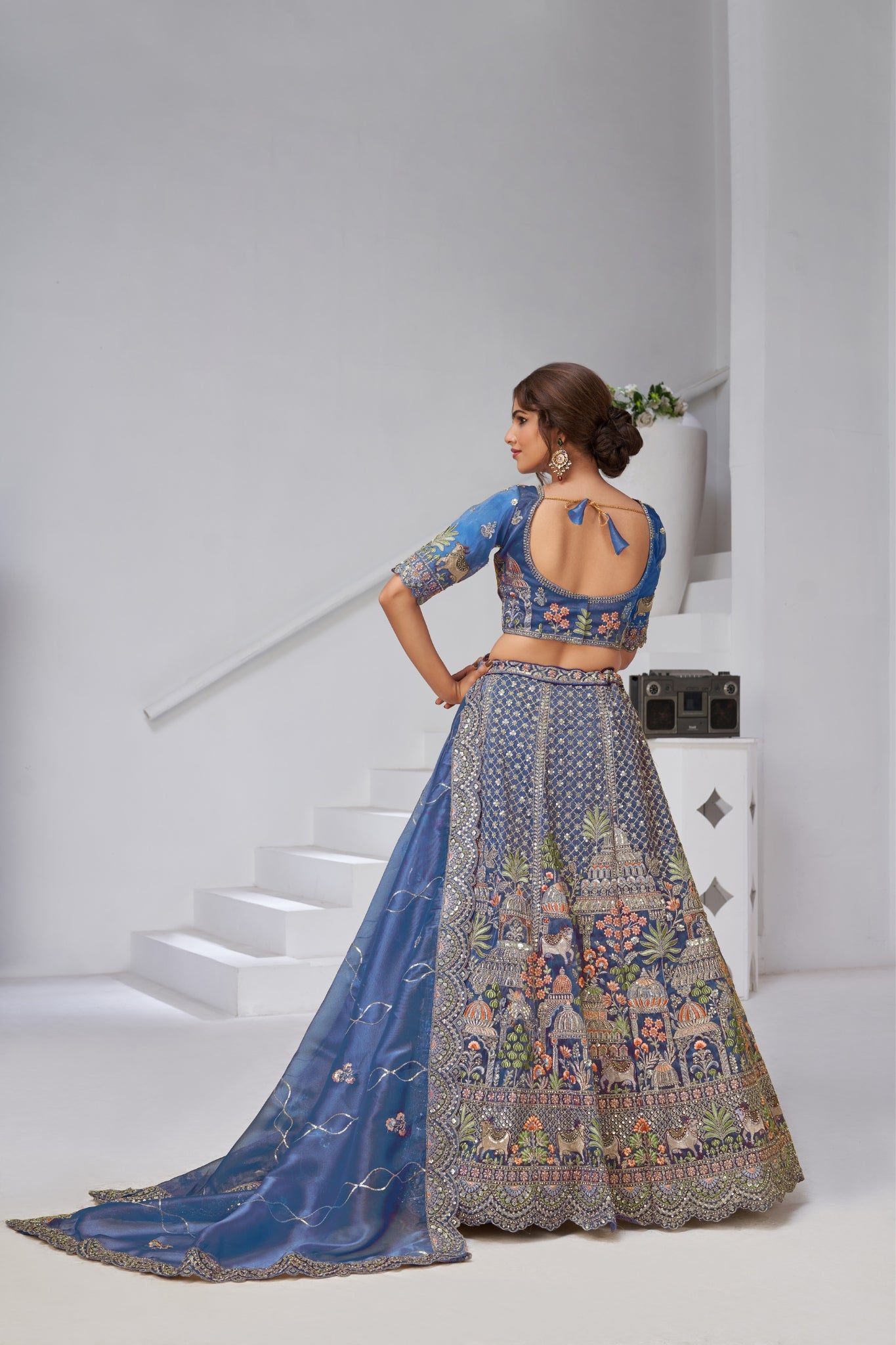 Divine Grandeur Royal Raw Silk Bridal Lehenga