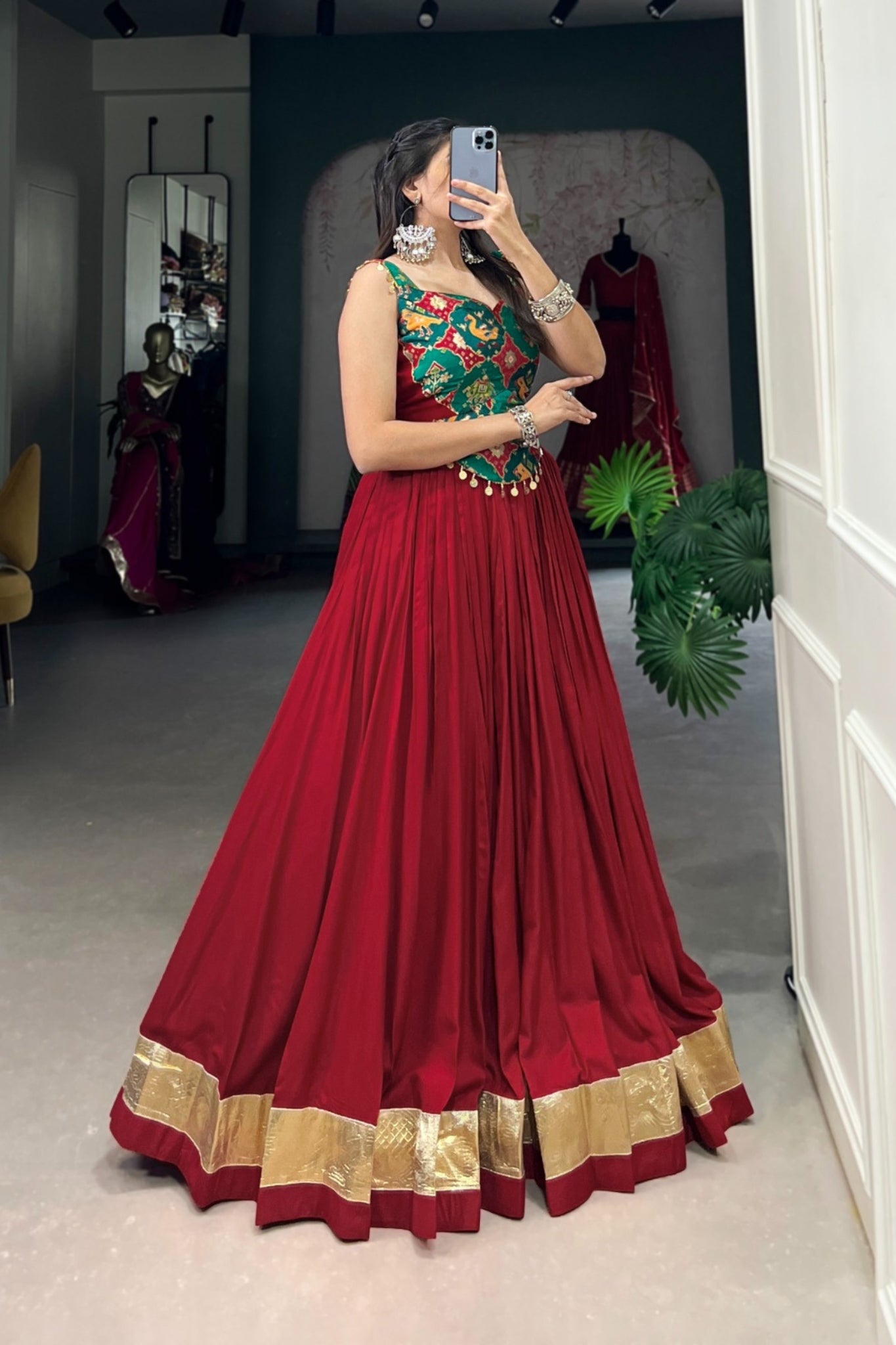 Pure Rayon Embossed Design New Navratri Collection