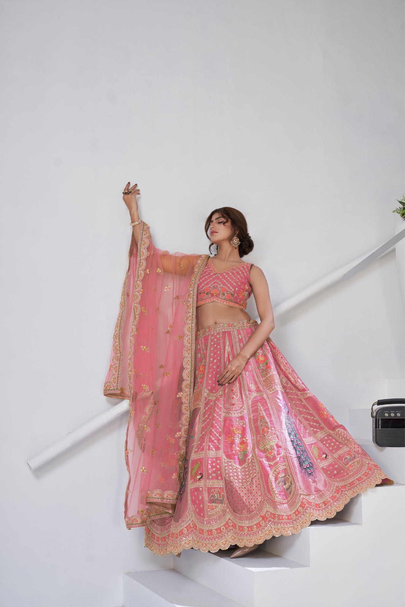Royal Radiance Raw Silk Bridal Lehenga Choli
