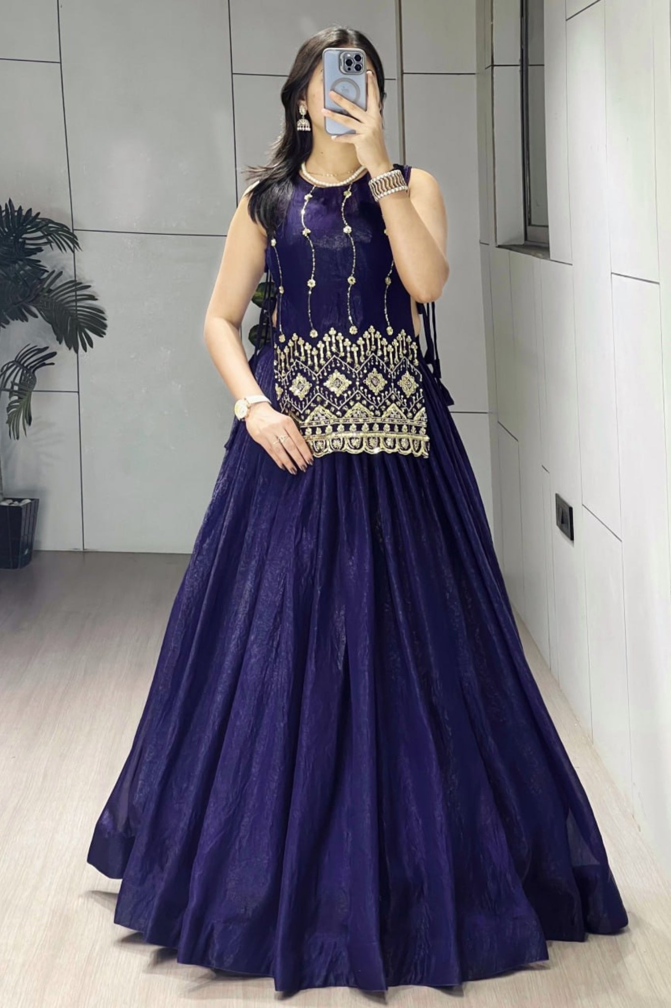 Luxury Fancy Koti Style Lehenga Choli With Heavy Beads Embroidery For Wedding And Festive Wear