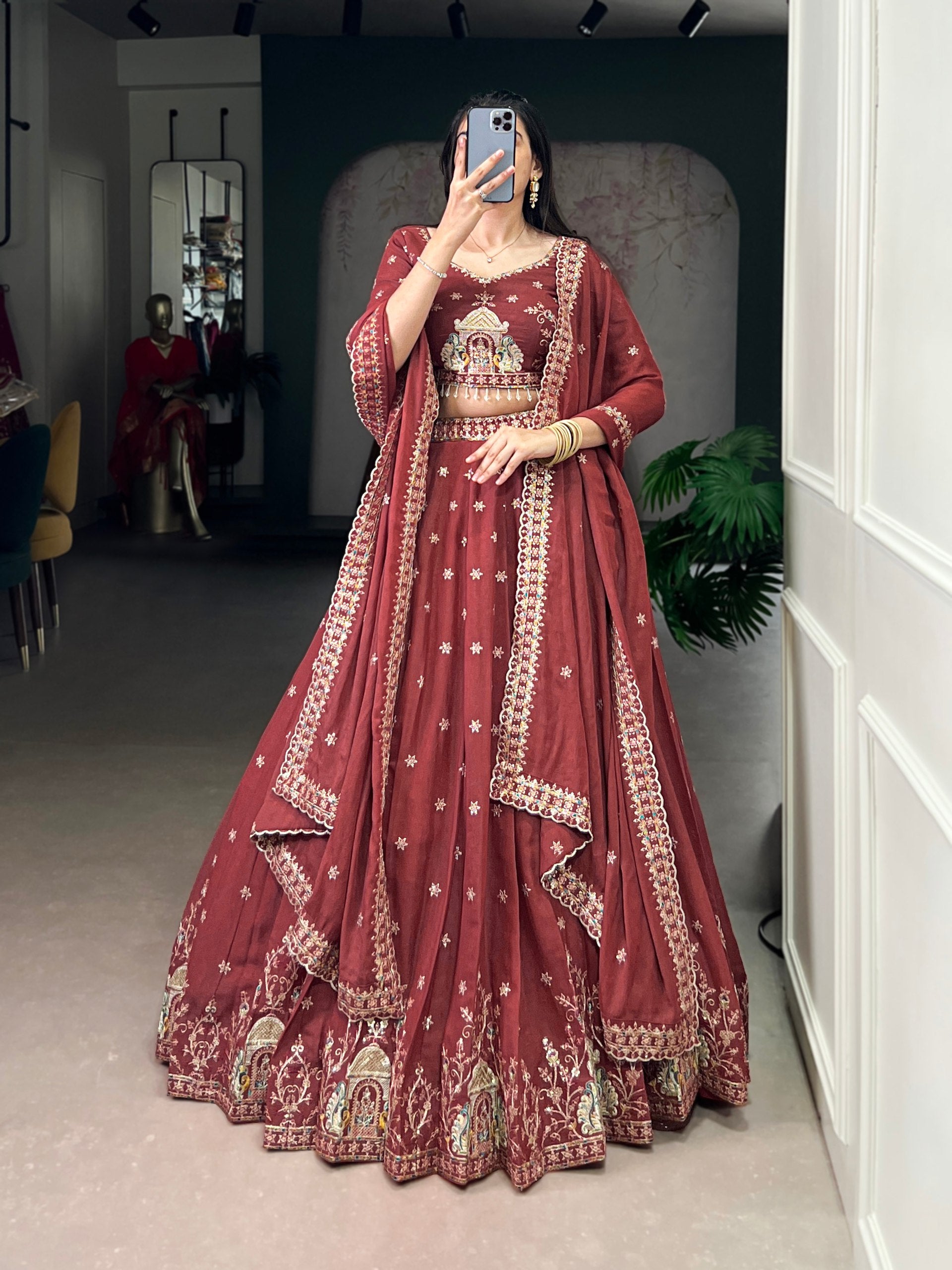 Royal Hand Embroidered Couture Bridesmaid Lehenga