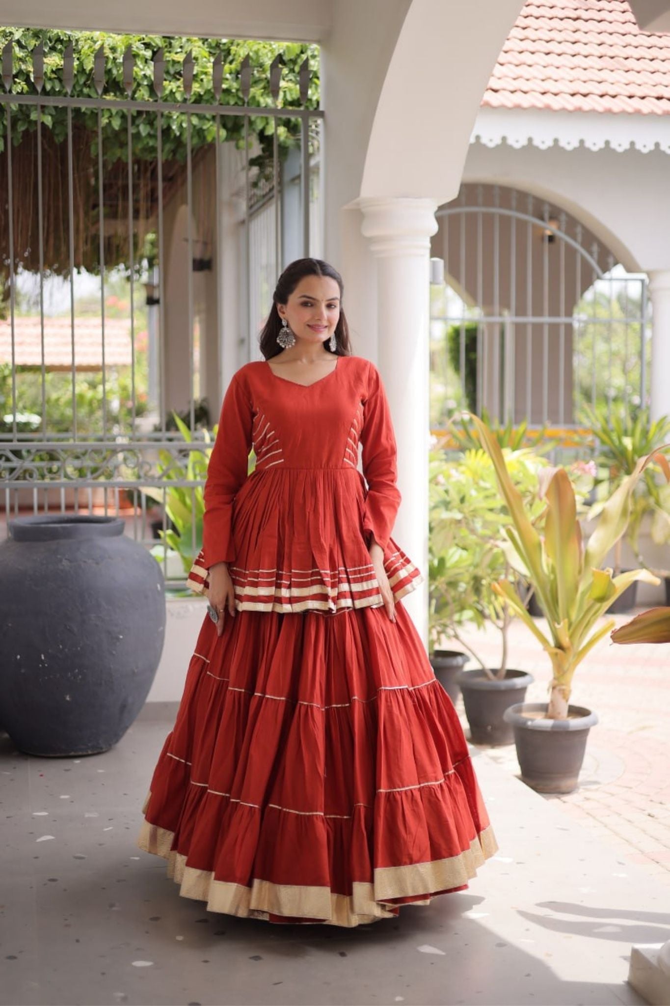 Raasrang Traditional Navratri Special Beautiful Cotton Lehenga Choli