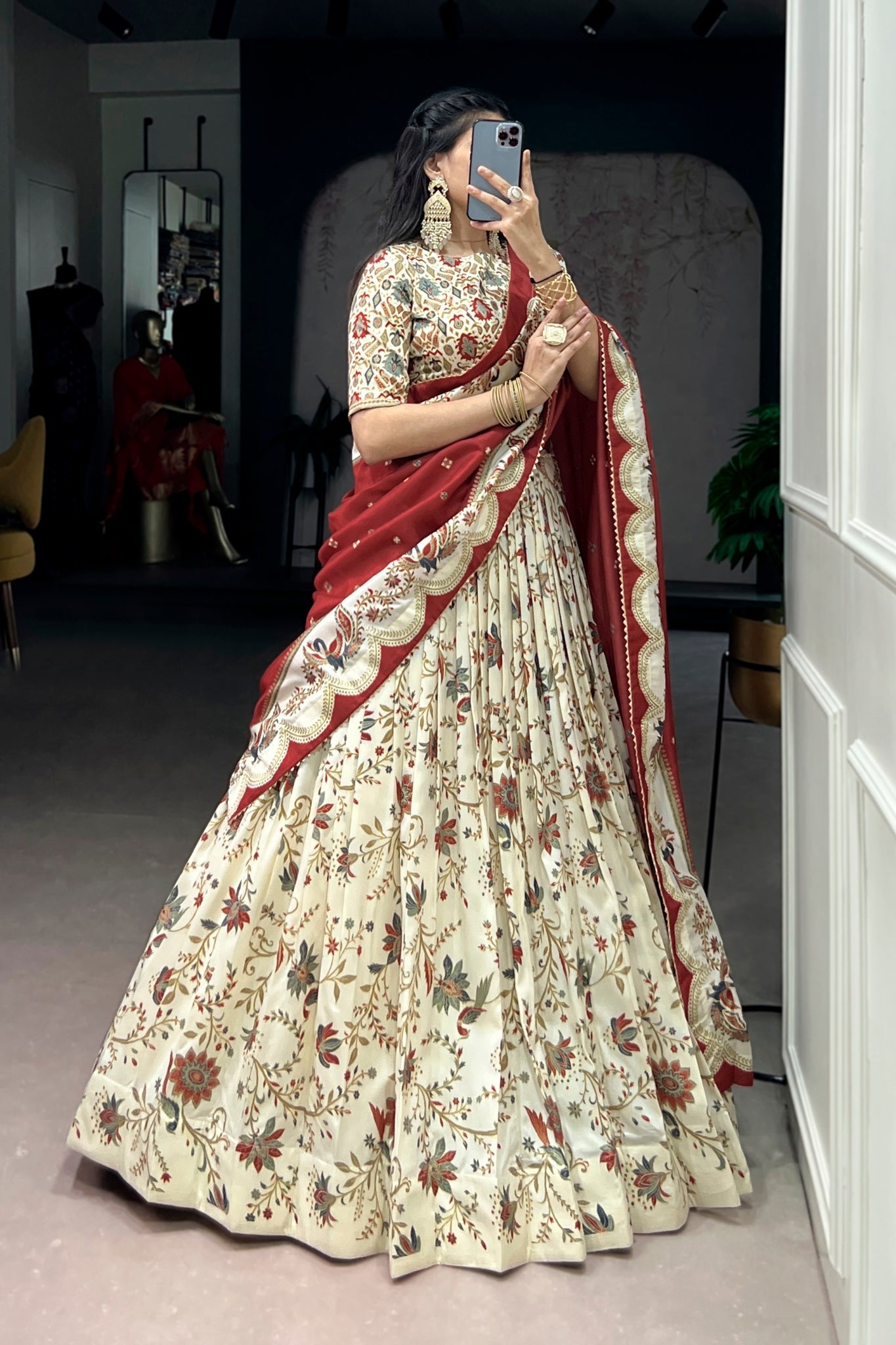Premium Tasar Silk Lehenga Choli For Women