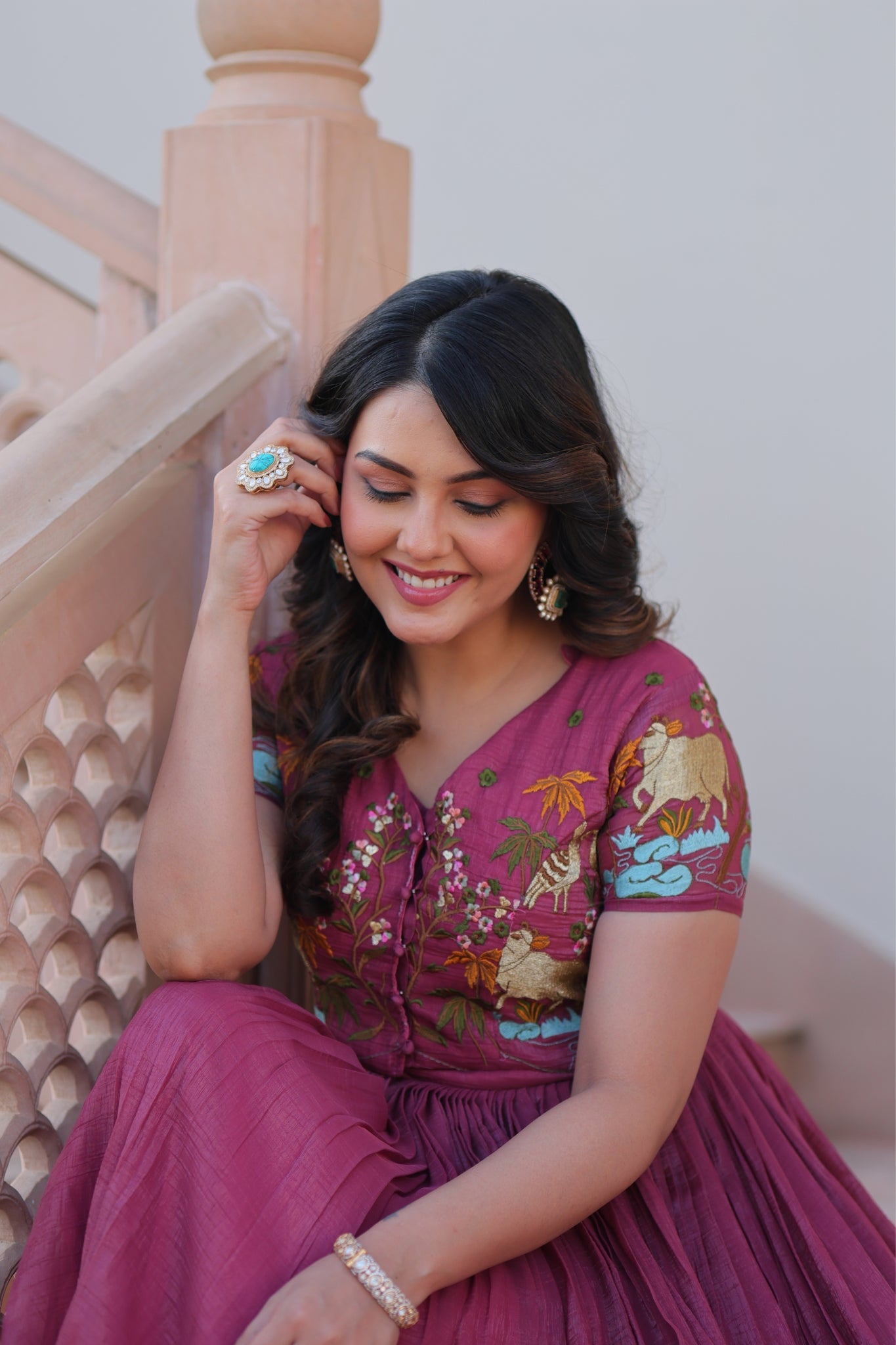 Beautiful Embroidered Designer Crafted Women Gown