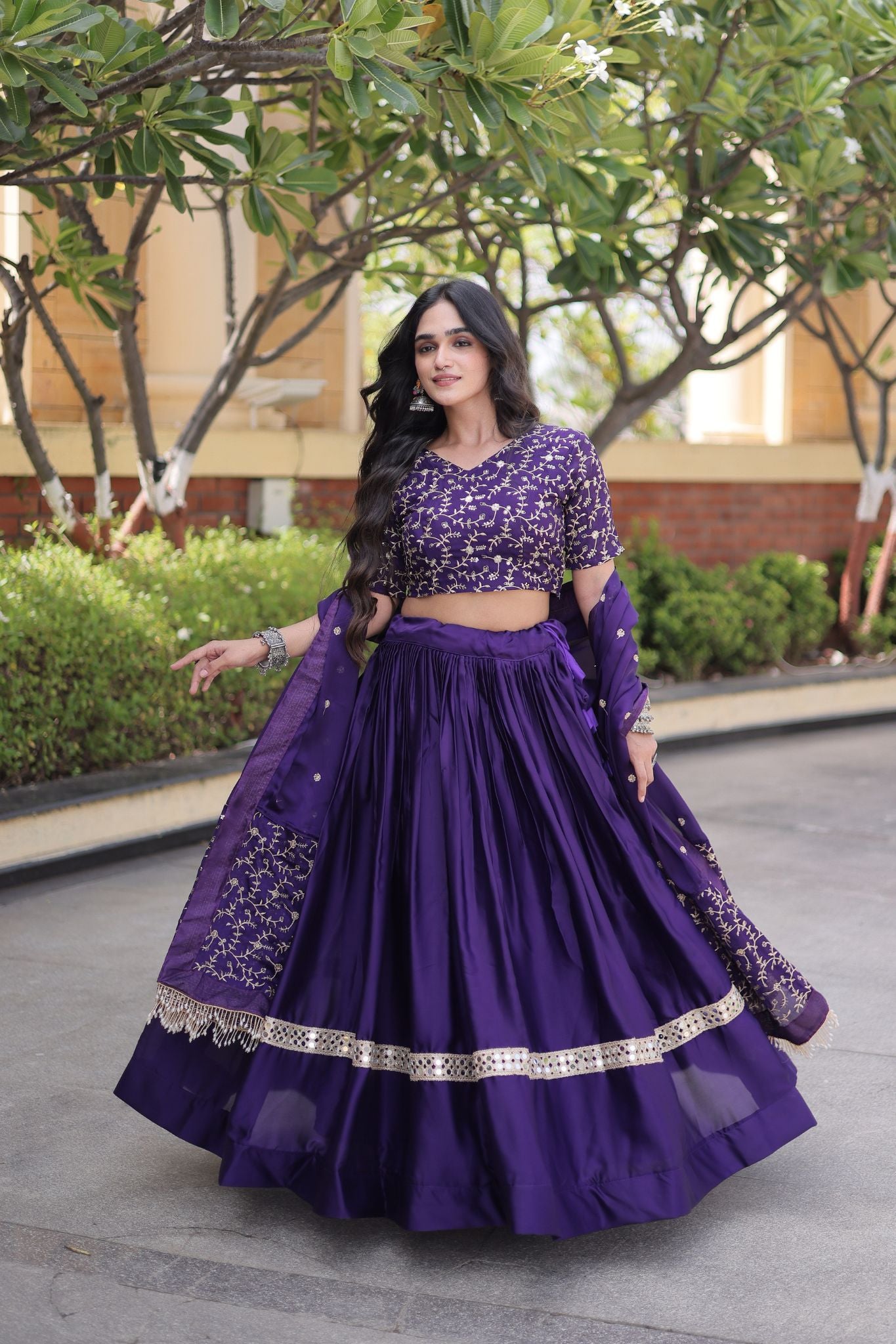 Designer Wedding And Festive Glory Satin Premium Lehenga Choli