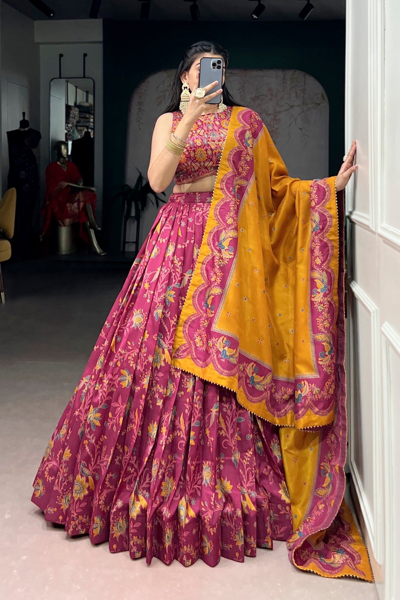 Premium Tasar Silk Lehenga Choli For Women